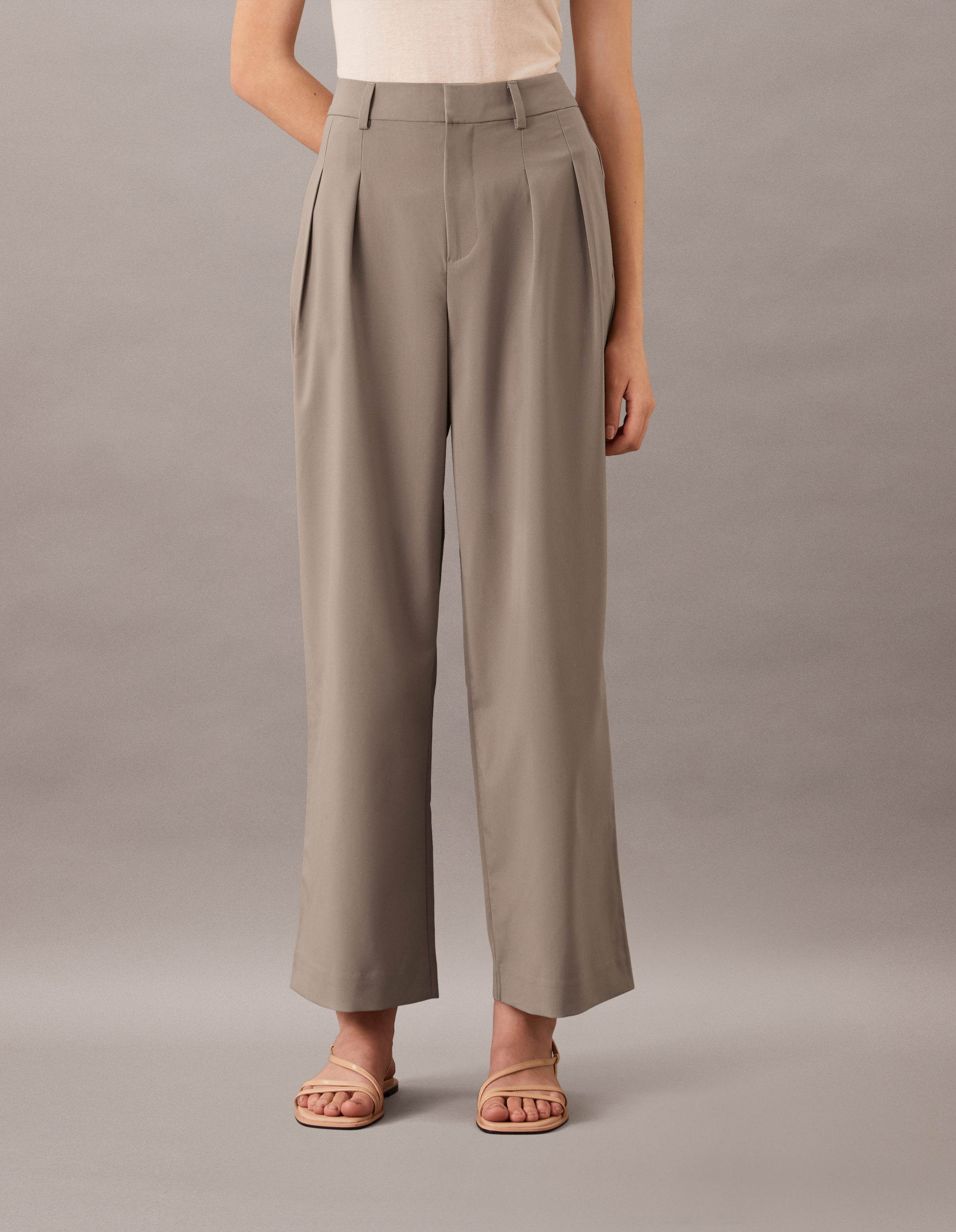 Tailored Wide Leg Pants