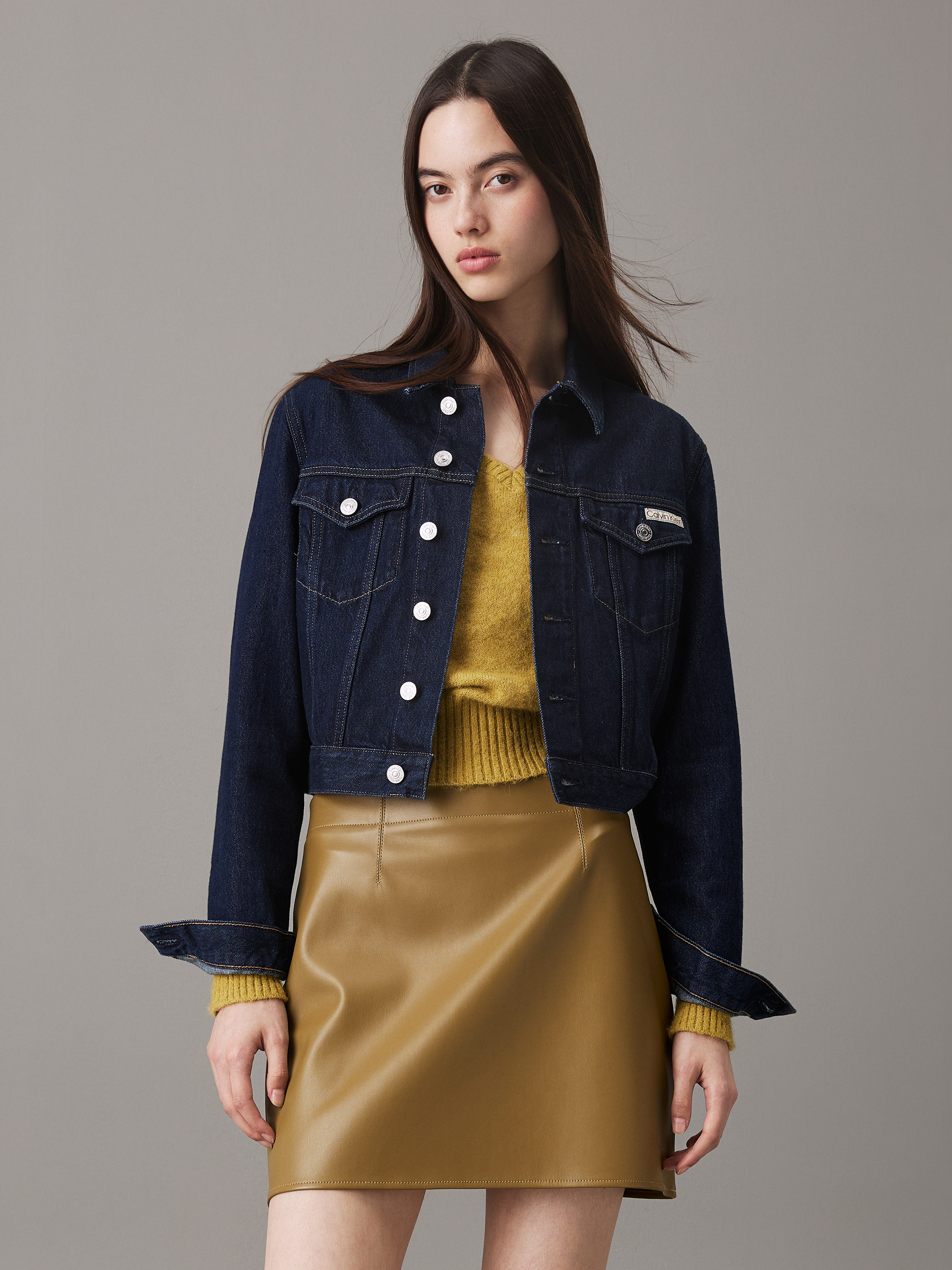 Cropped 90s Denim Jacket | Calvin Klein