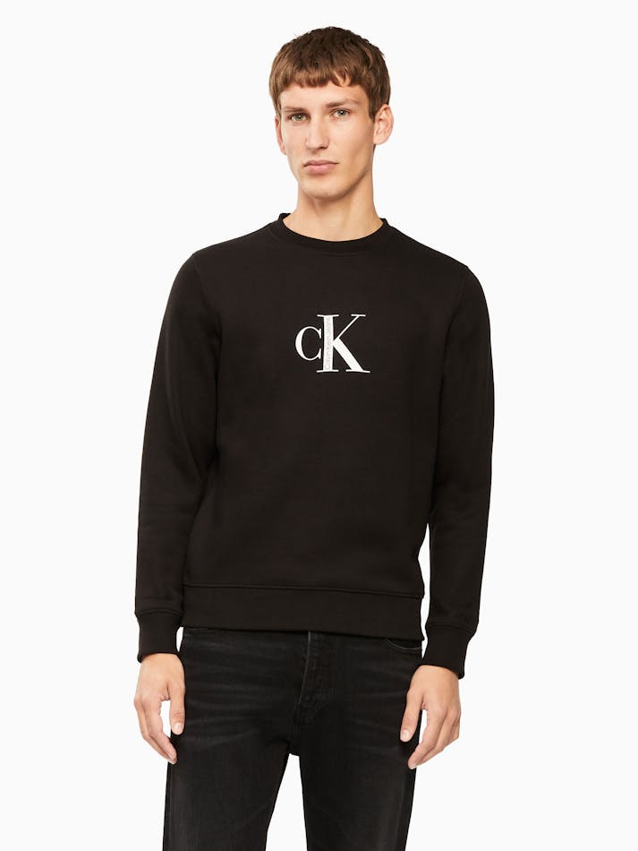 Calvin klein sweatshirt logo Clearance