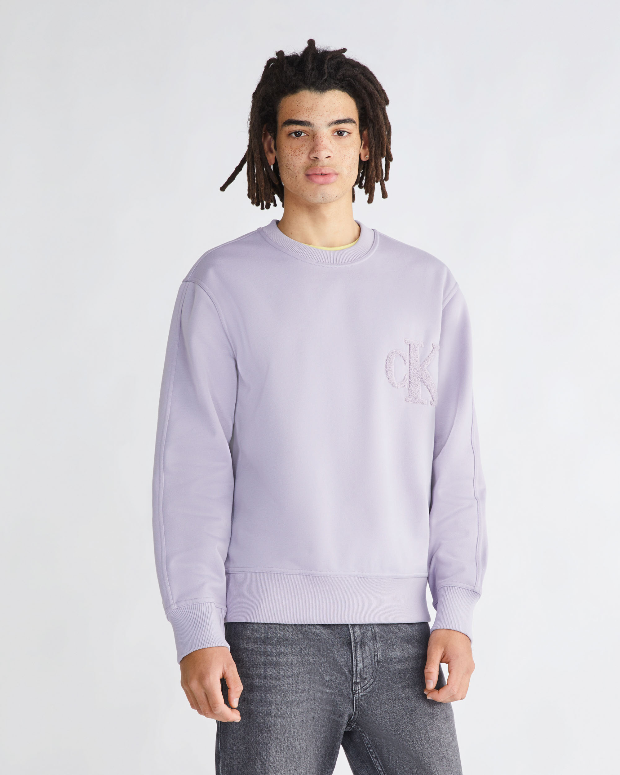 Calvin klein clearance purple sweater