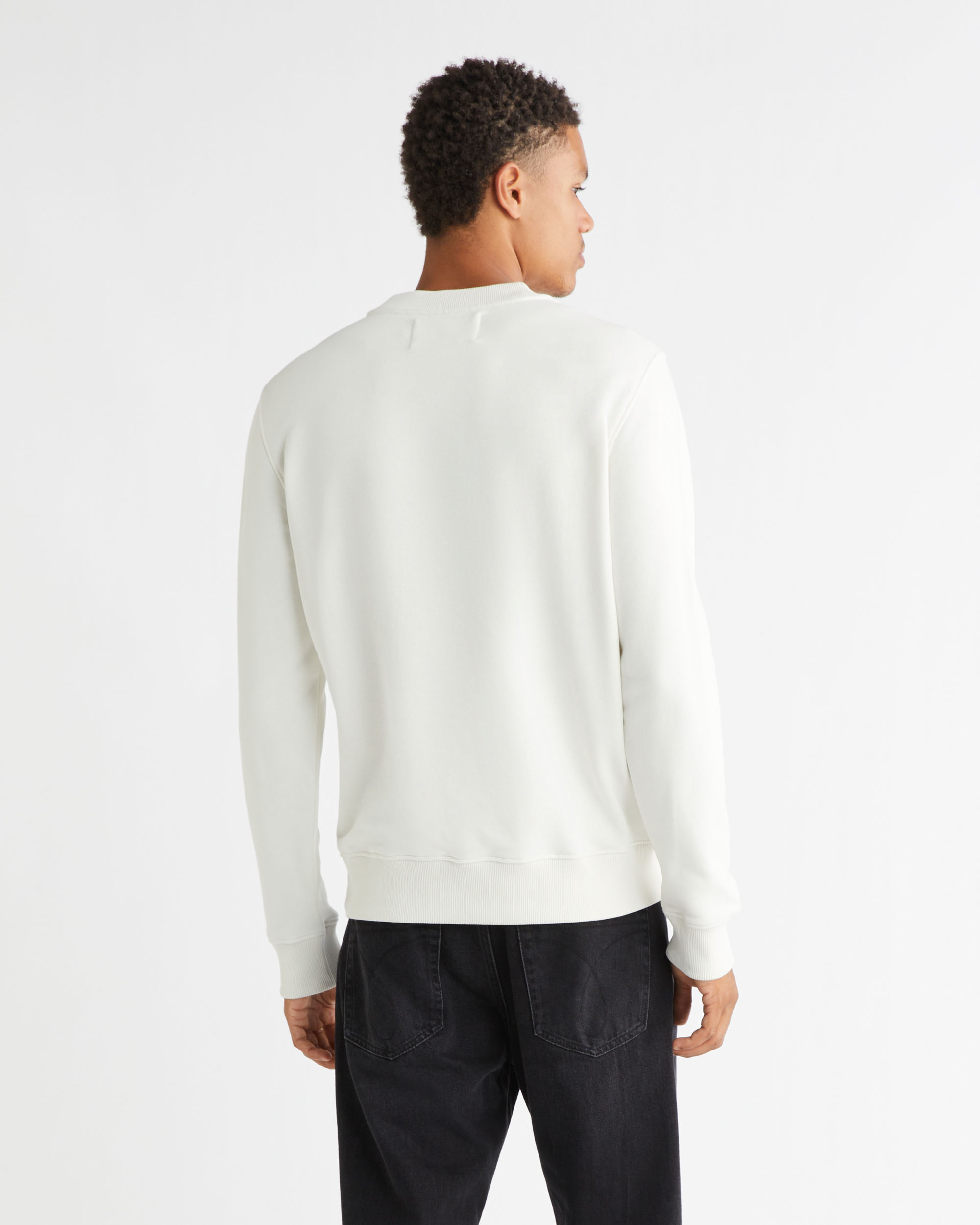 ★ ★ Men's Regular Fit CK Badge Logo Sweatshirt CK Embroidered Badge Sweatshirt | Calvin Klein
