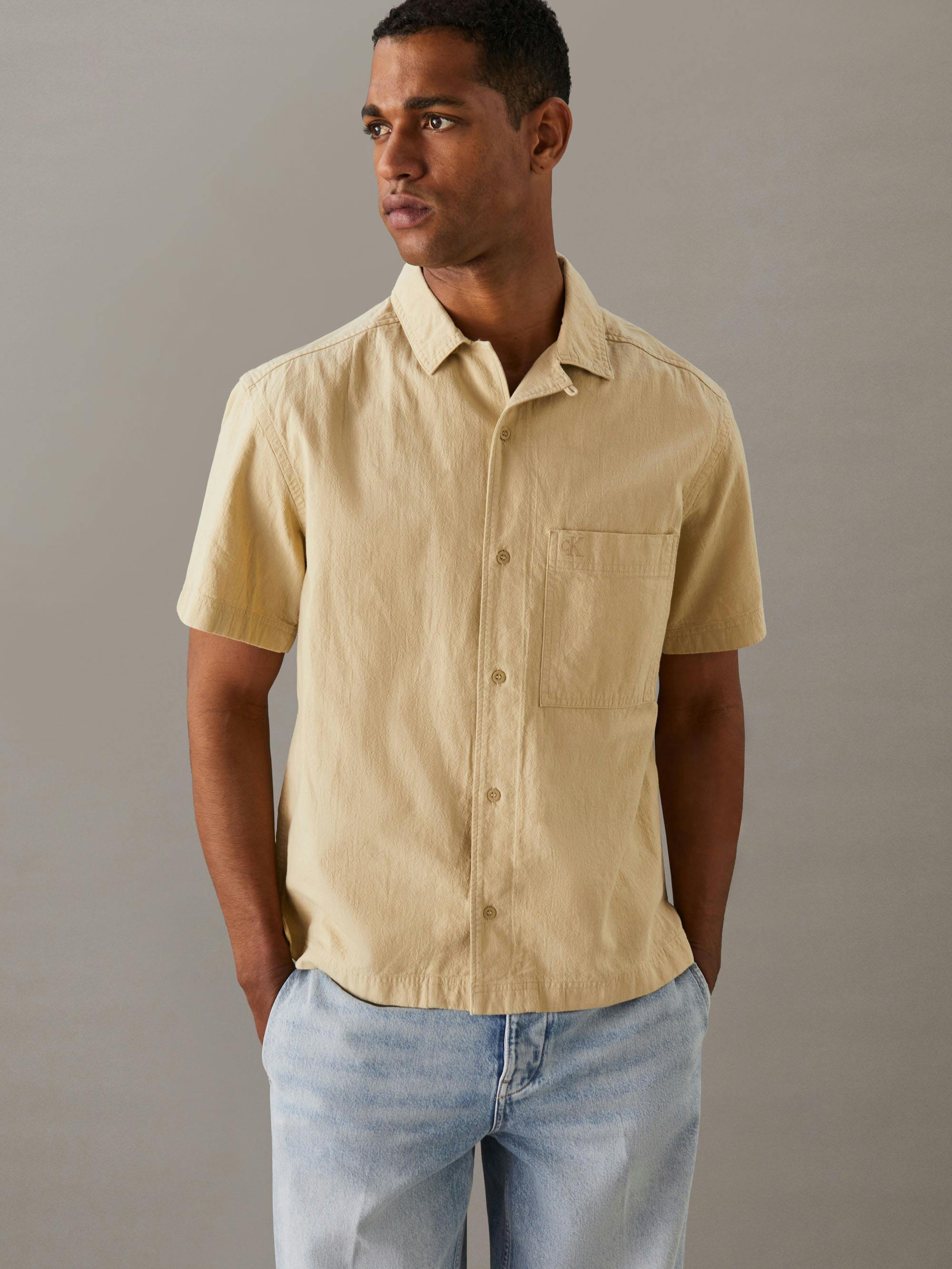 Nwt Men’s Calvin Klein Button Up Shirt Calvin Klein Mens Size Large Button Down Short Sleeve Shirt