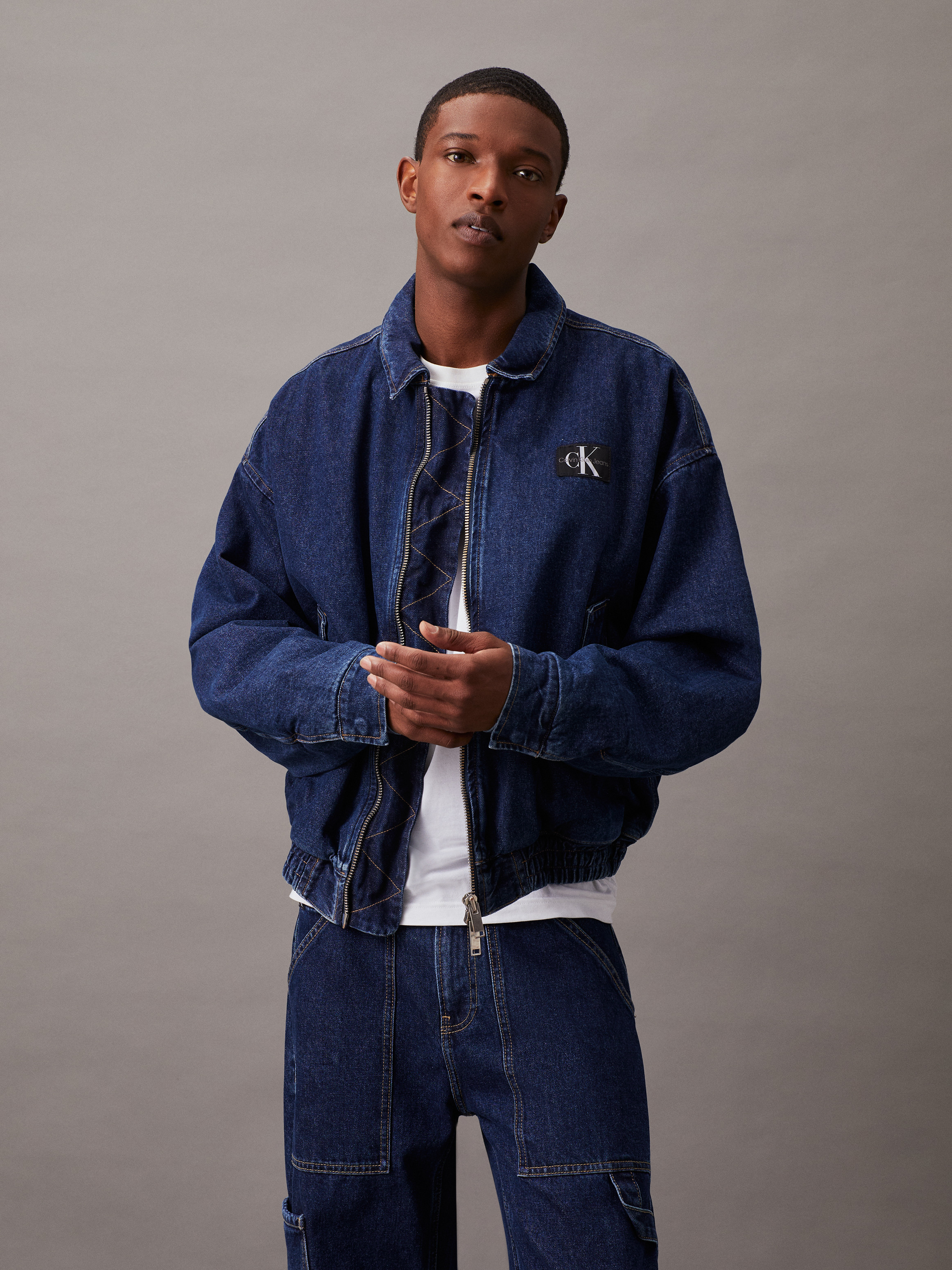 Relaxed Denim Bomber Jacket | Calvin Klein
