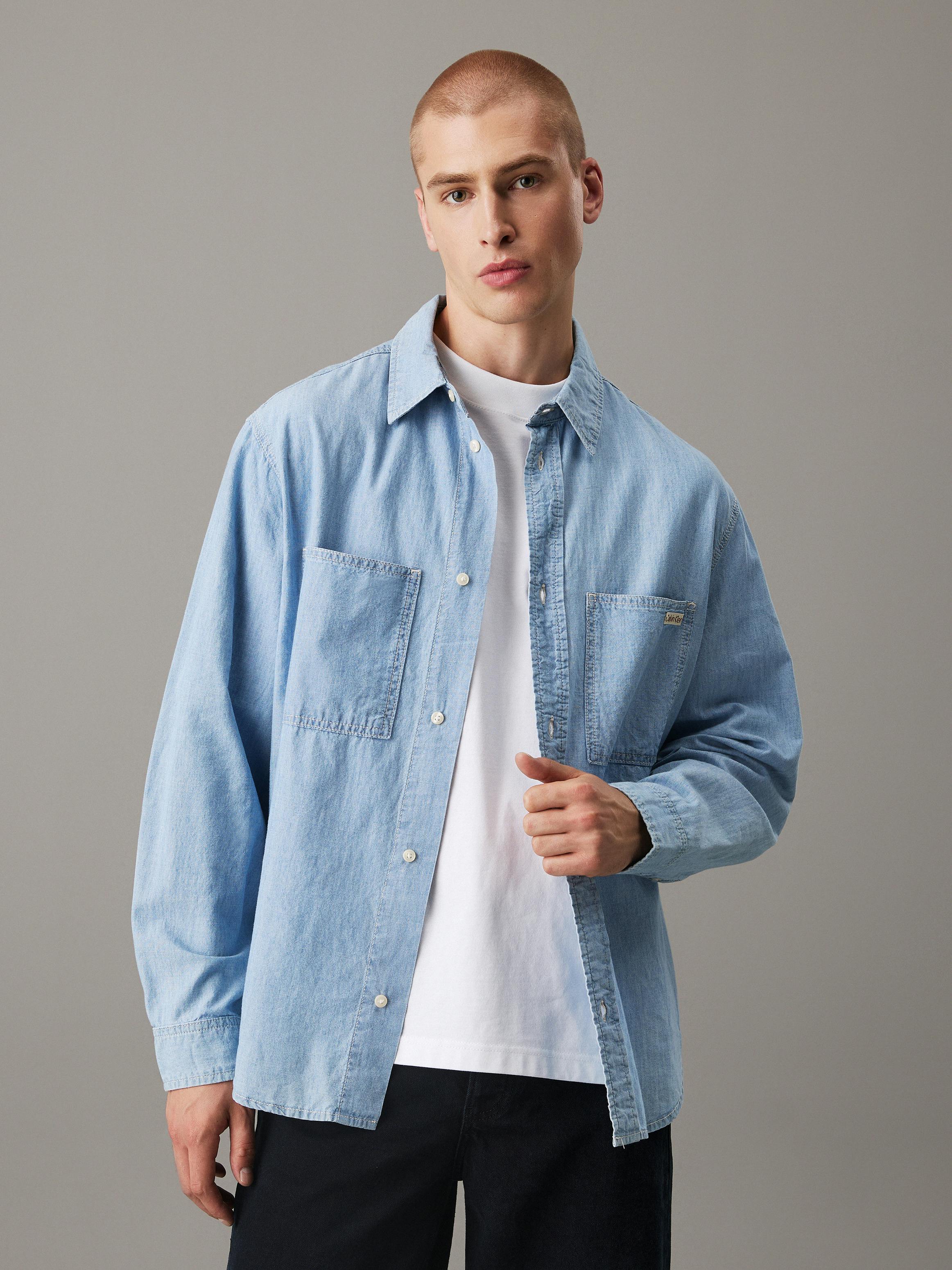 Relaxed Chambray Denim Shirt Calvin Klein