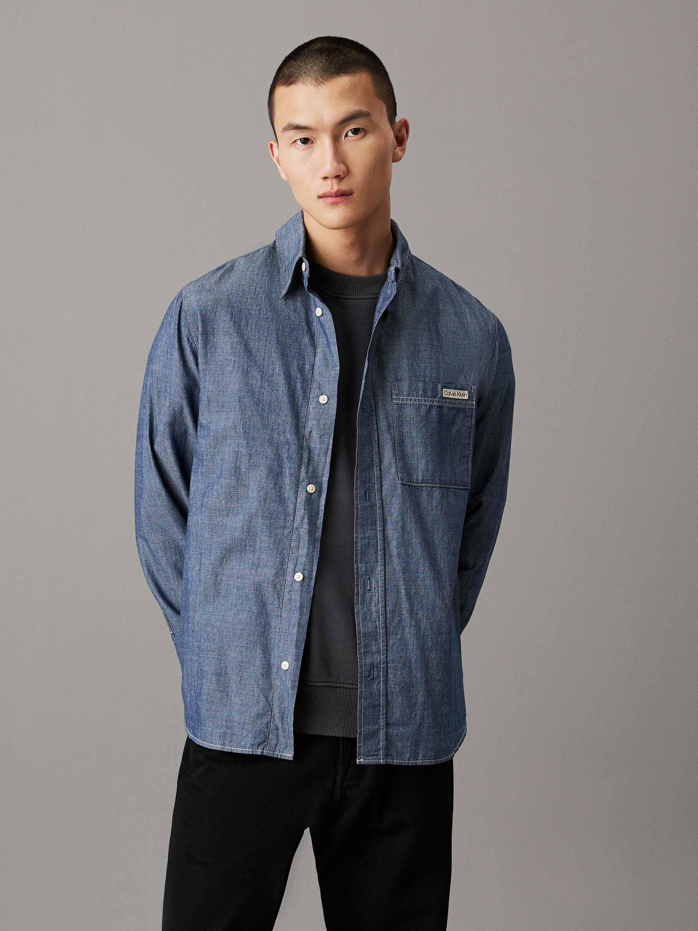 Cotton Chambray Shirt Calvin Klein