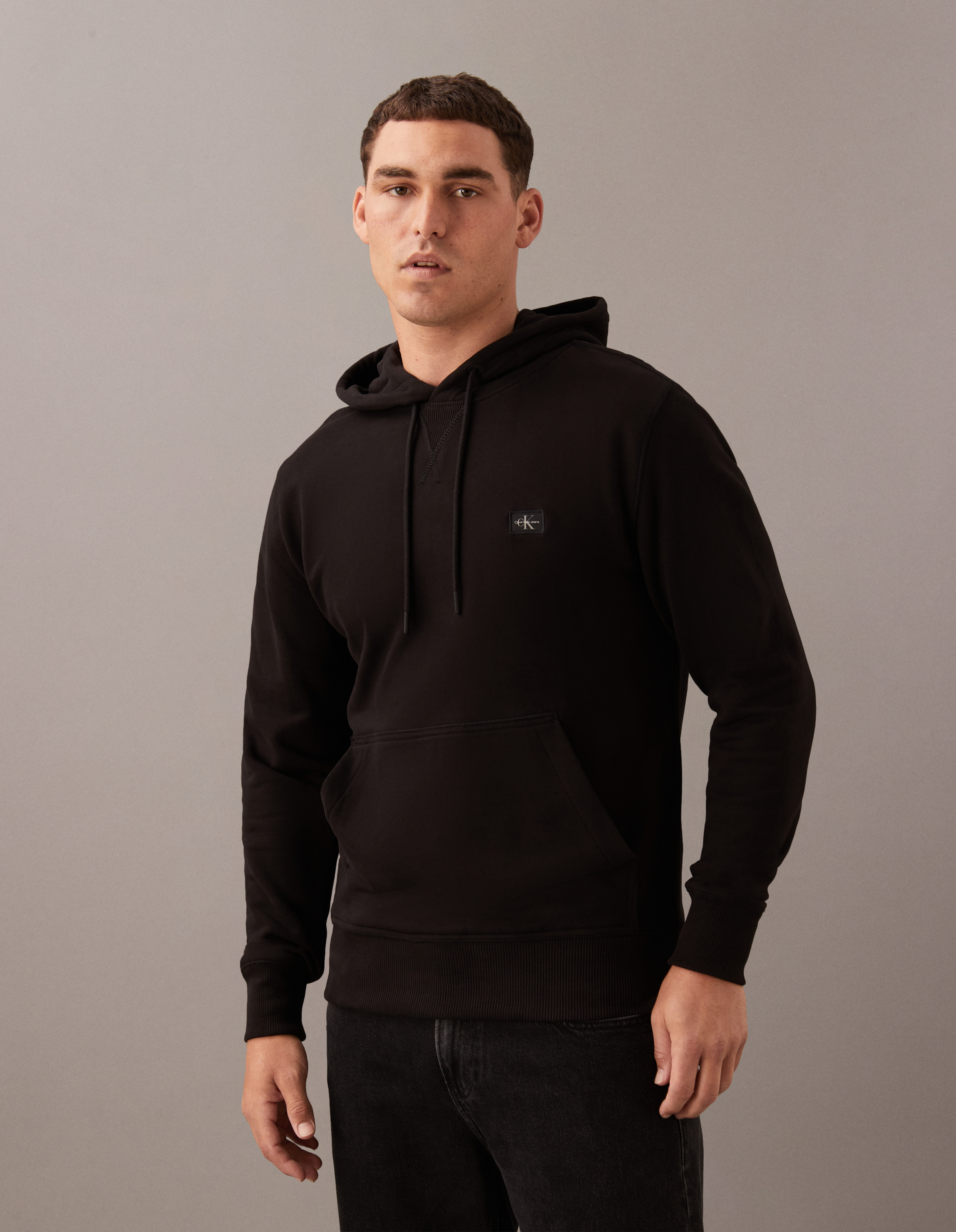 Cotton Terry Badge Hoodie