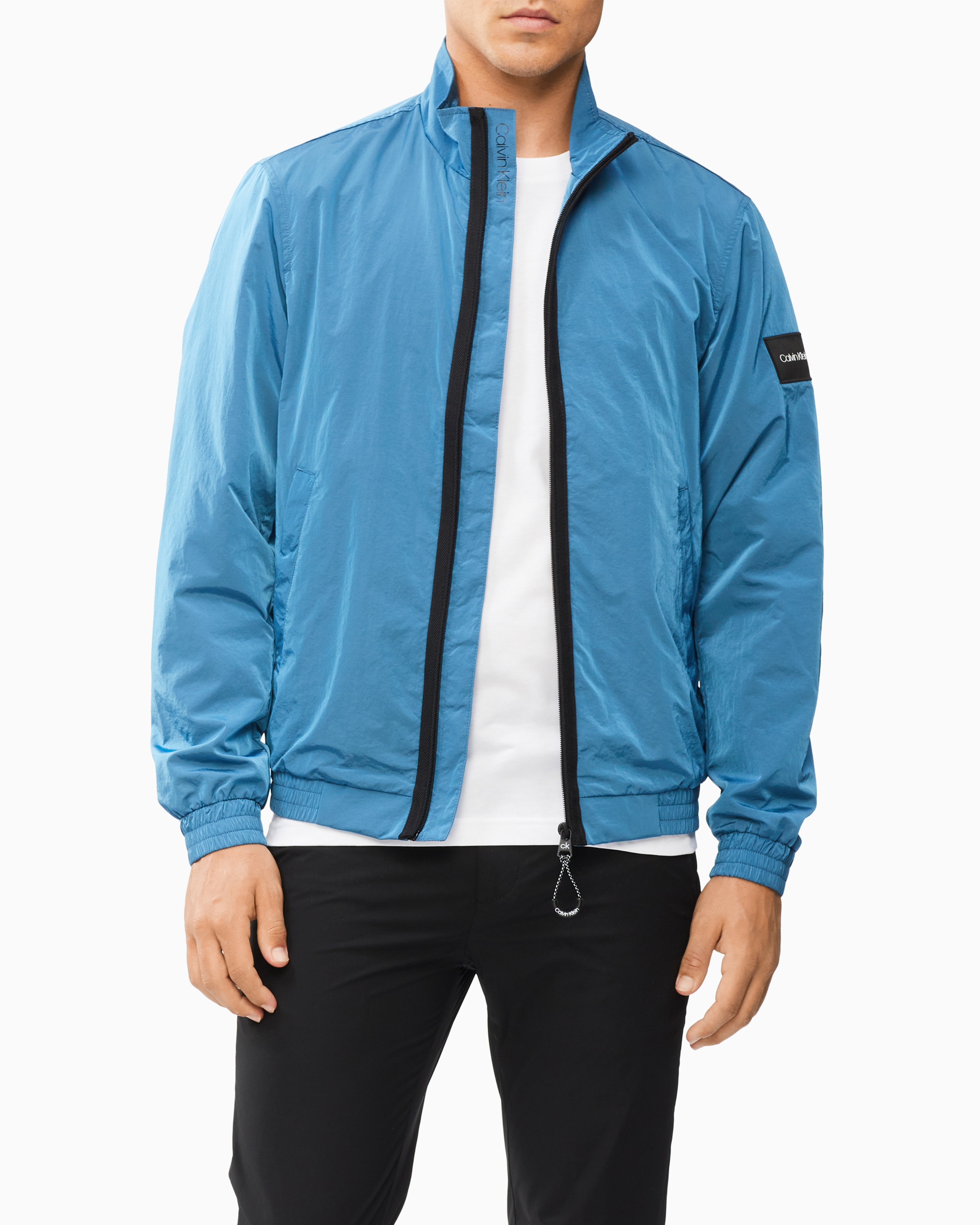 Crinkle Nylon Zip Up Jacket | Jackets 