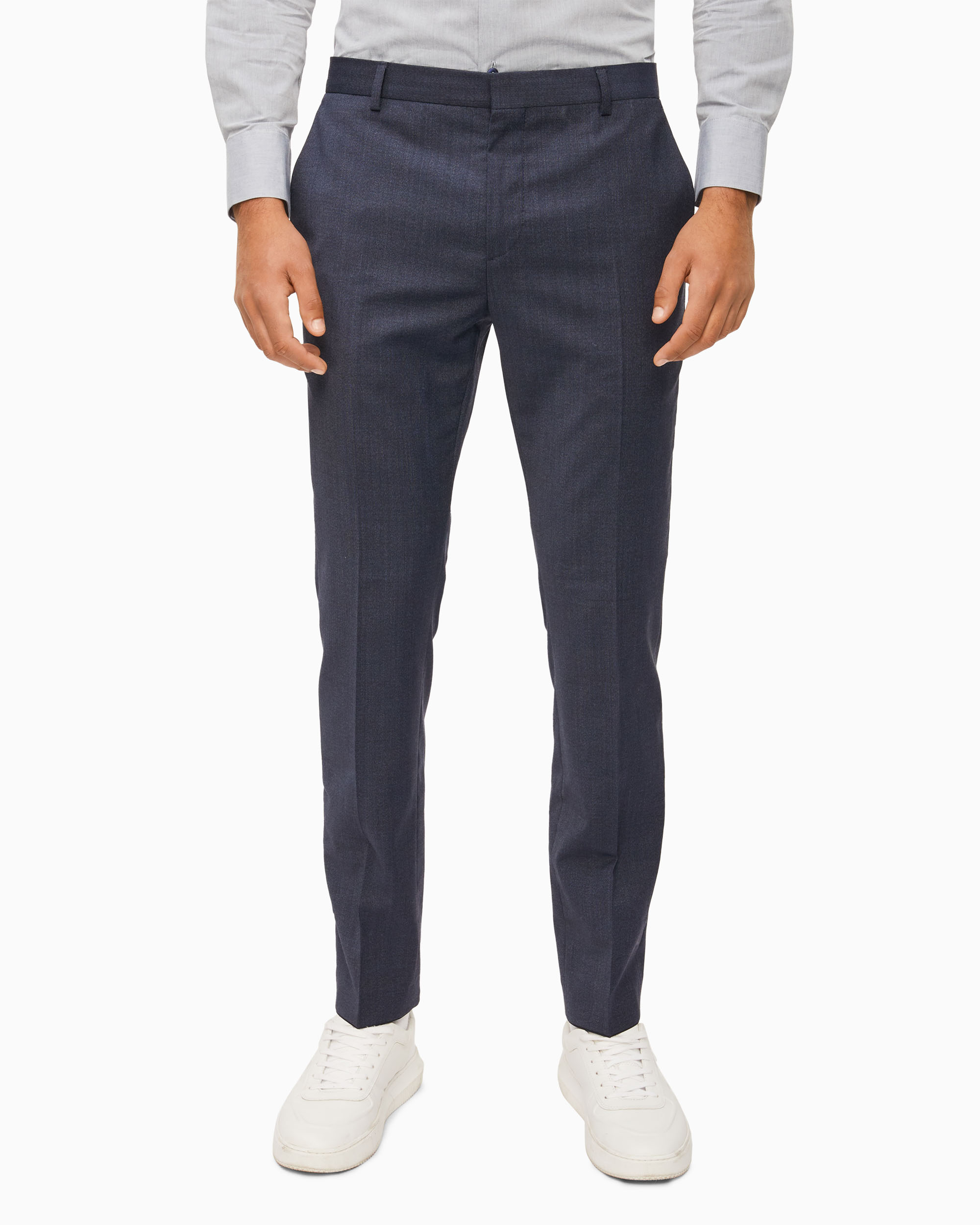 Two Tone Slim Suit Pants Calvin Klein