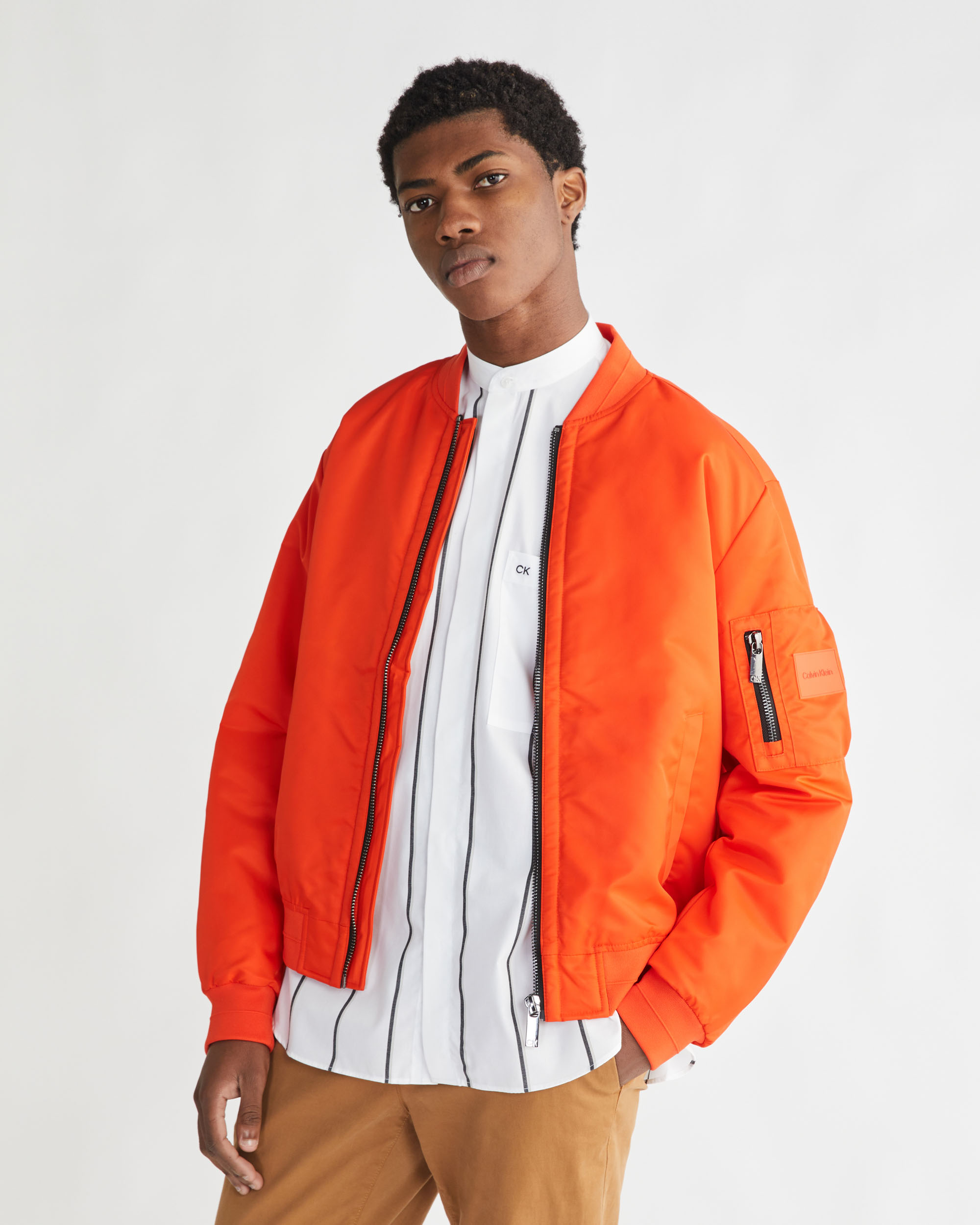 Calvin klein 2025 windbreaker orange