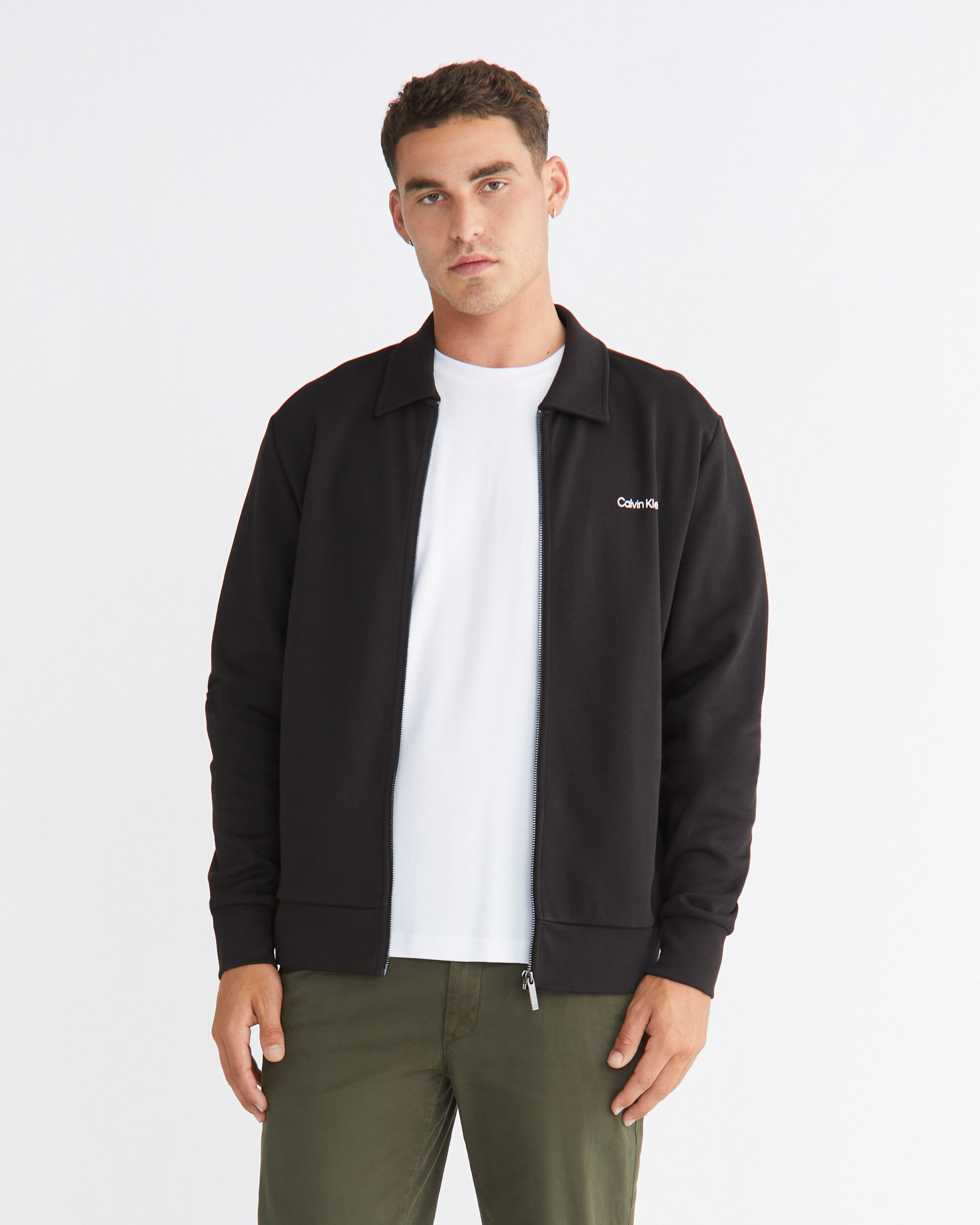 Calvin klein zip sales front jacket