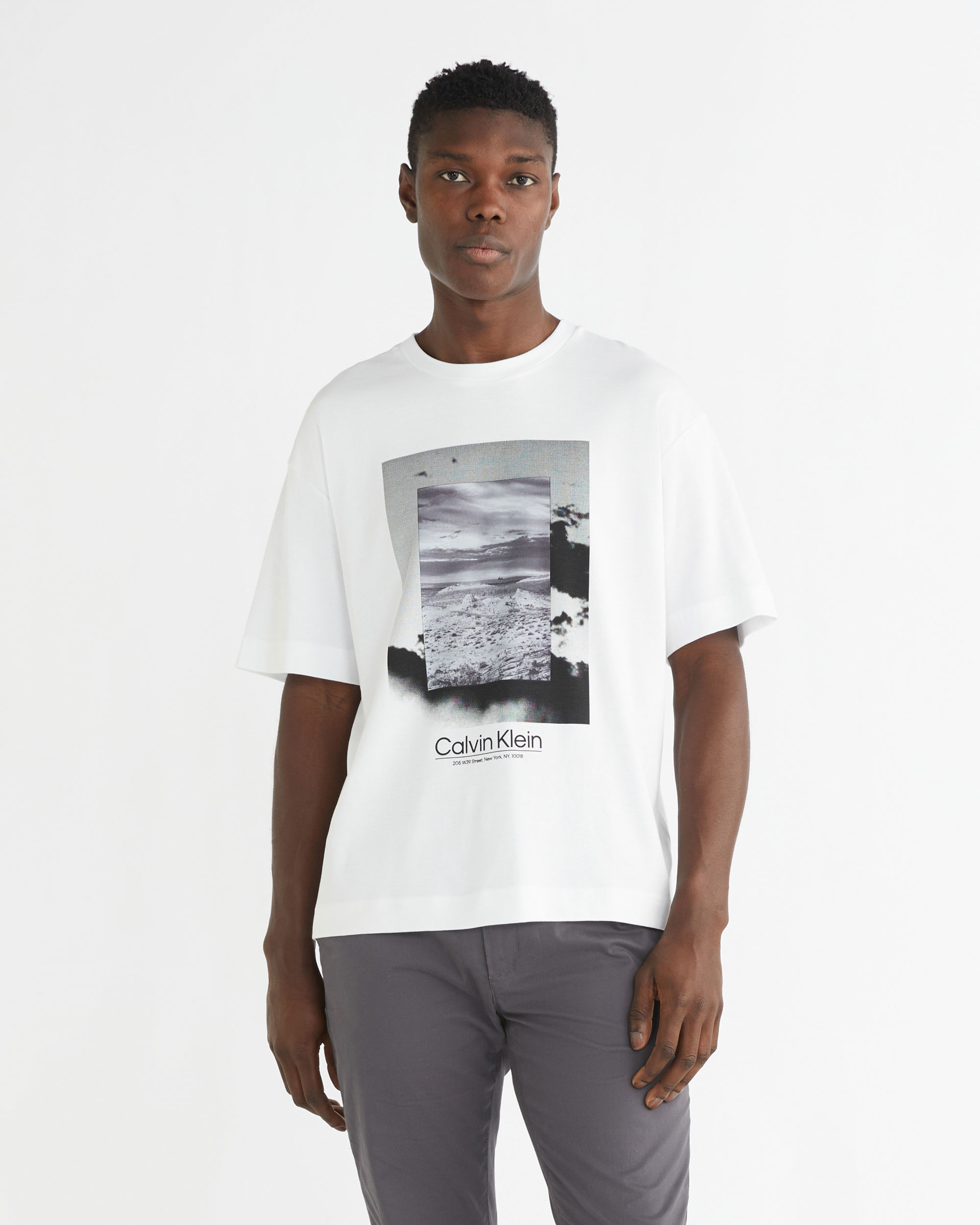 Calvin klein clearance t shirt print