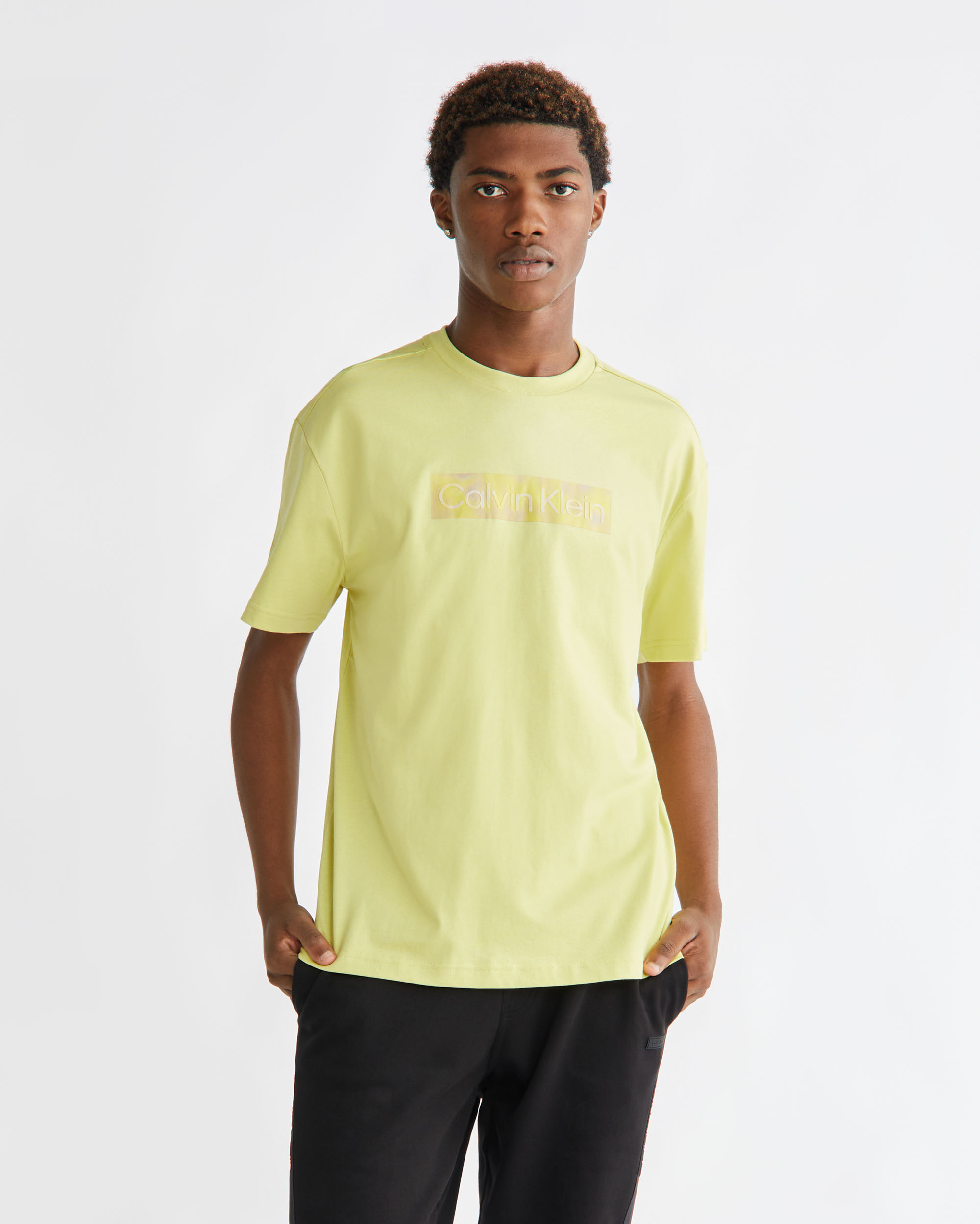 Calvin klein hotsell yellow shirt