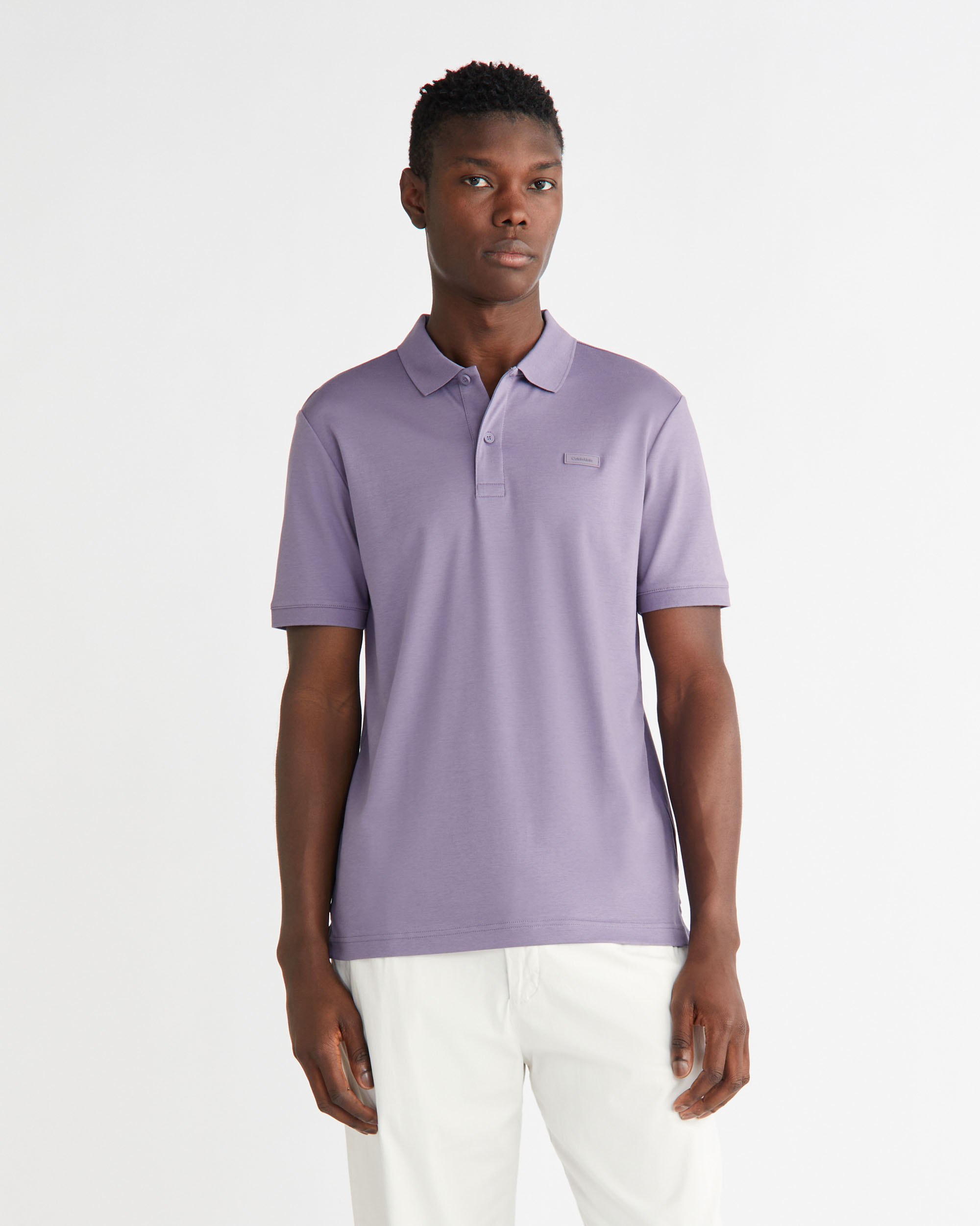 Calvin klein liquid cotton on sale polo slim fit