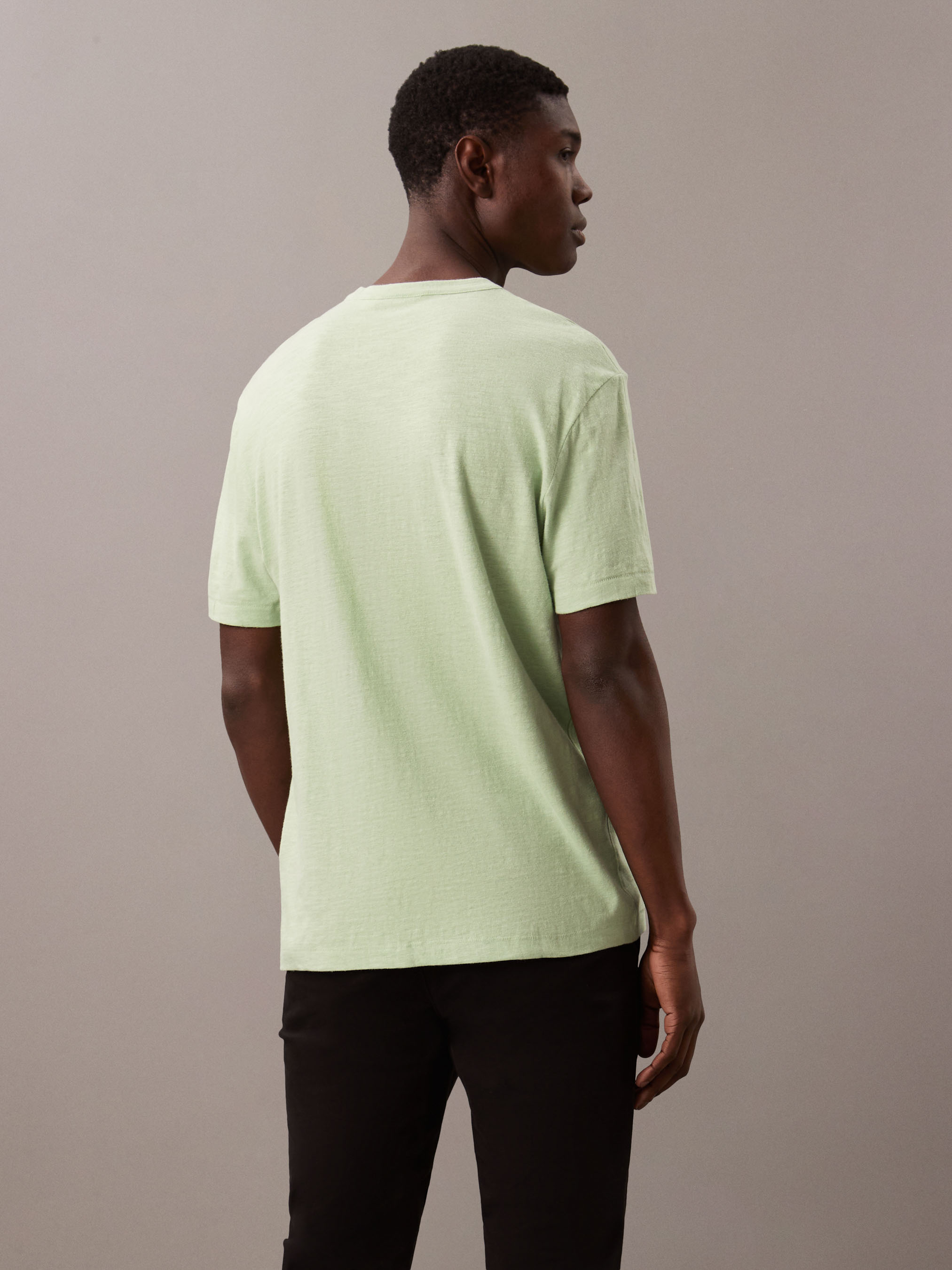Cotton Linen T-Shirt | Calvin Klein