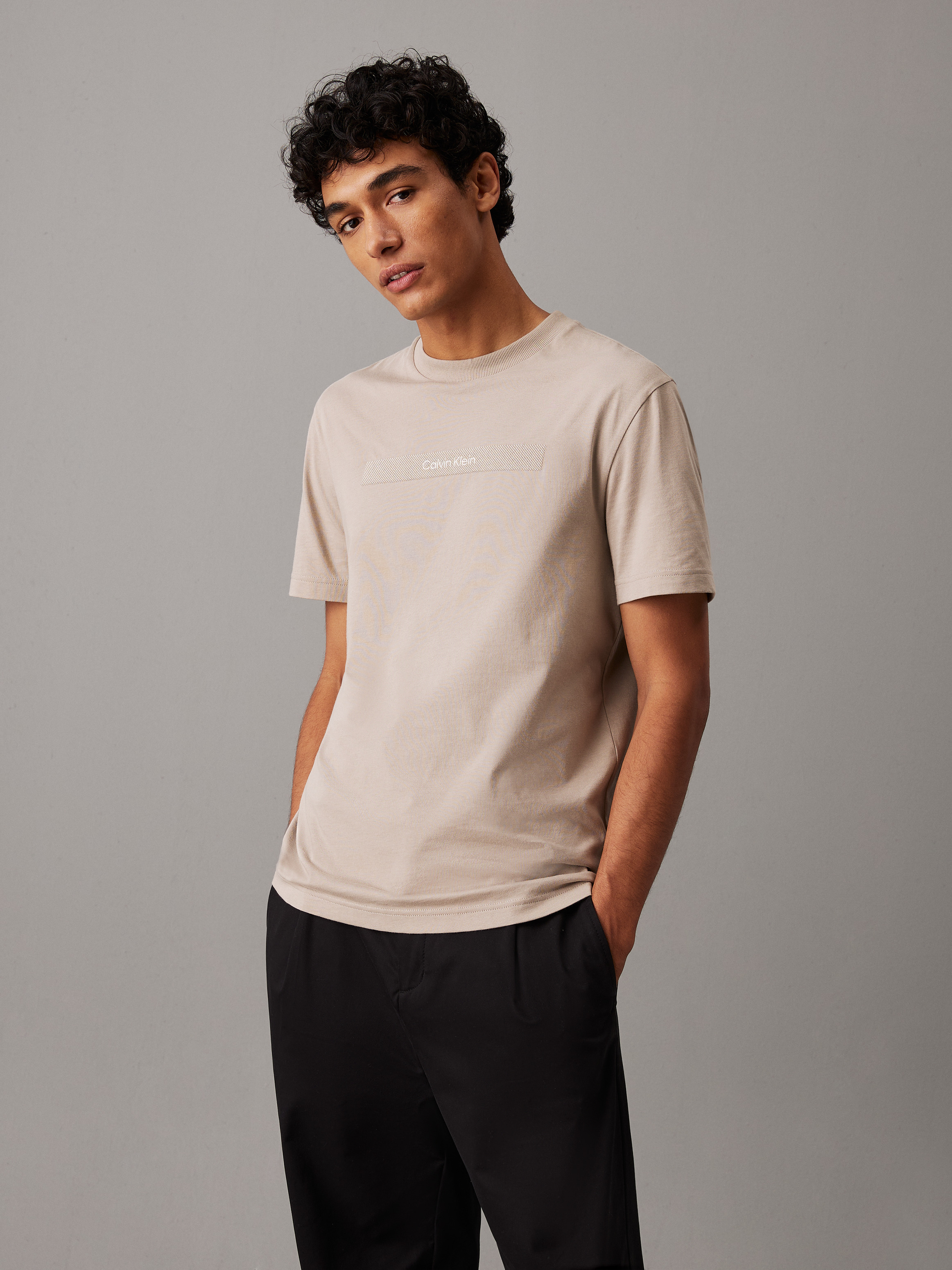 Tシャツ・カットソー   Men T-shirt Beige K10K113798 0F4 LCWAIKIKI Basic Crew Neck Jersey Men's T-Shirt -S41097Z8-GHA