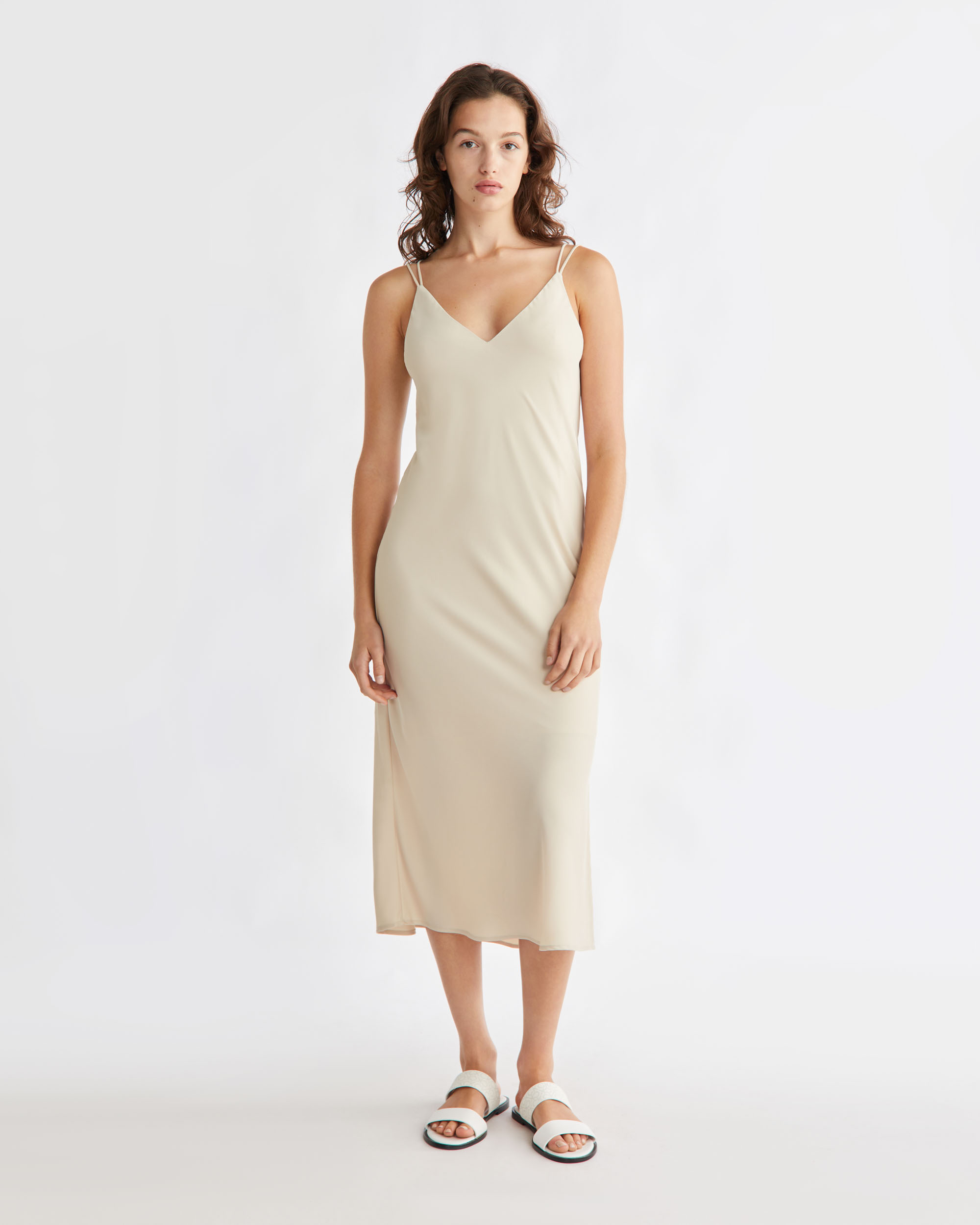 Calvin klein discount midi slip dress