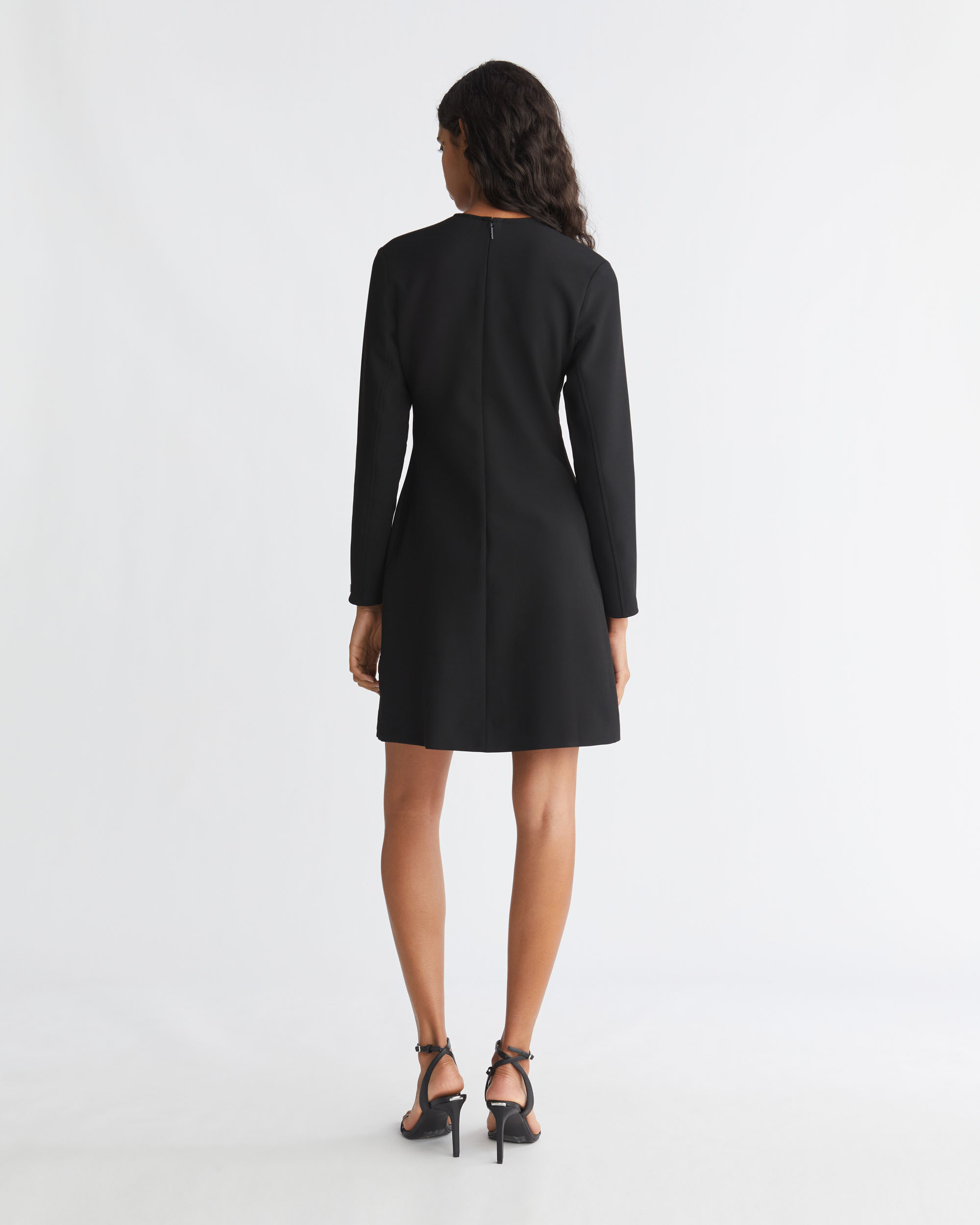 long sleeve crepe blazer dress calvin klein Calvin Klein Women's Scuba-Crepe Long-Sleeve Jacket Dress