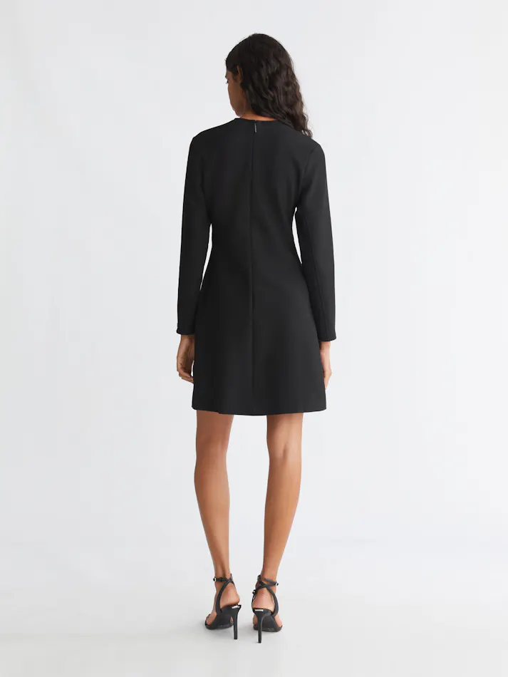 long sleeve crepe blazer dress calvin klein Calvin Klein Women's Scuba-Crepe Long-Sleeve Jacket Dress