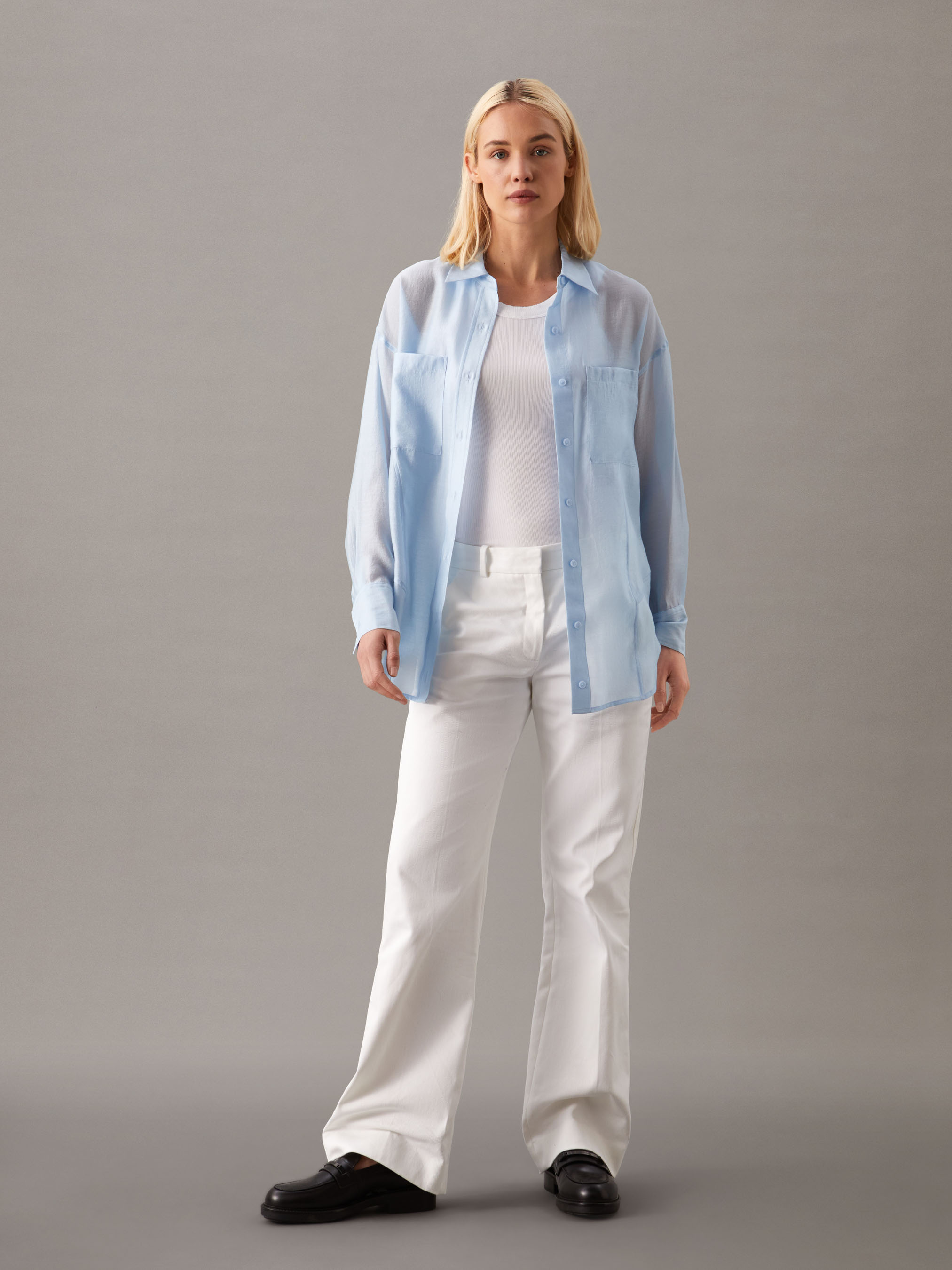 Sheer Relaxed Shirt | Calvin Klein