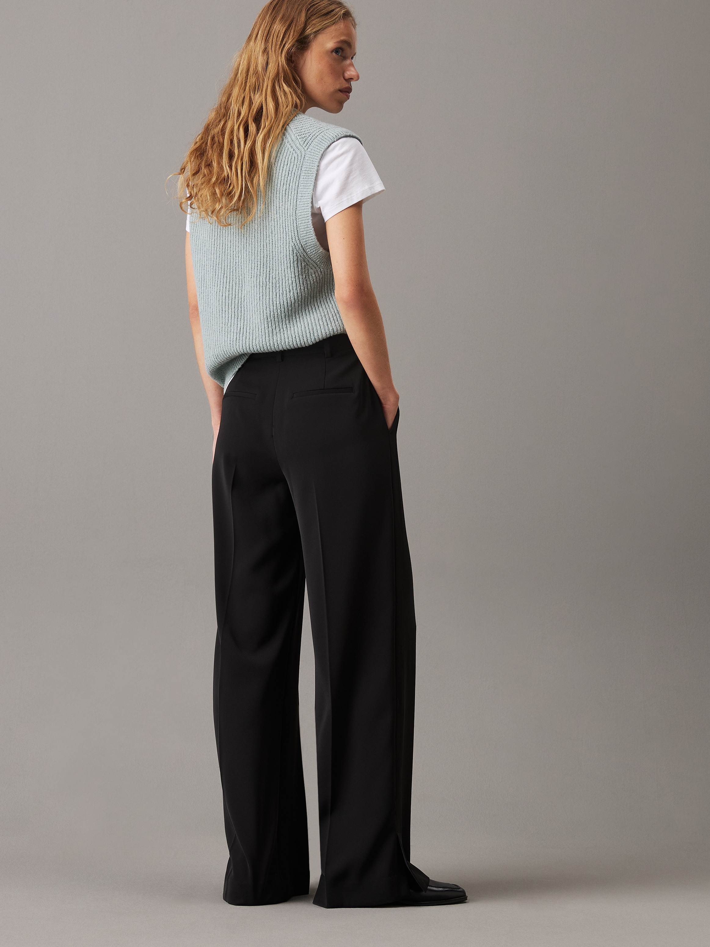 パンツ   PANTS (K20K207876 BEH) Slim Wide Leg Pants | Calvin Klein