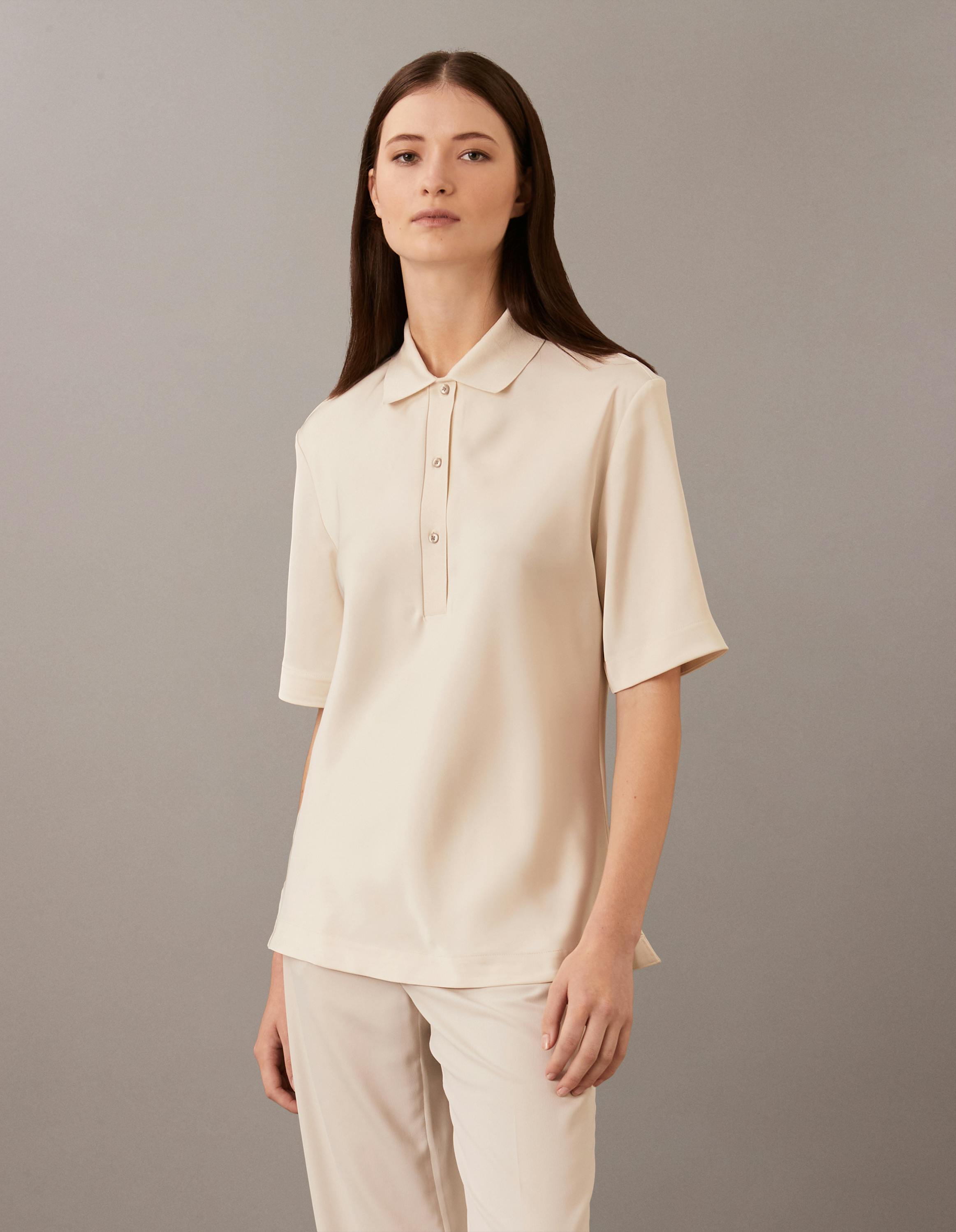 Satin Polo Shirt Calvin Klein