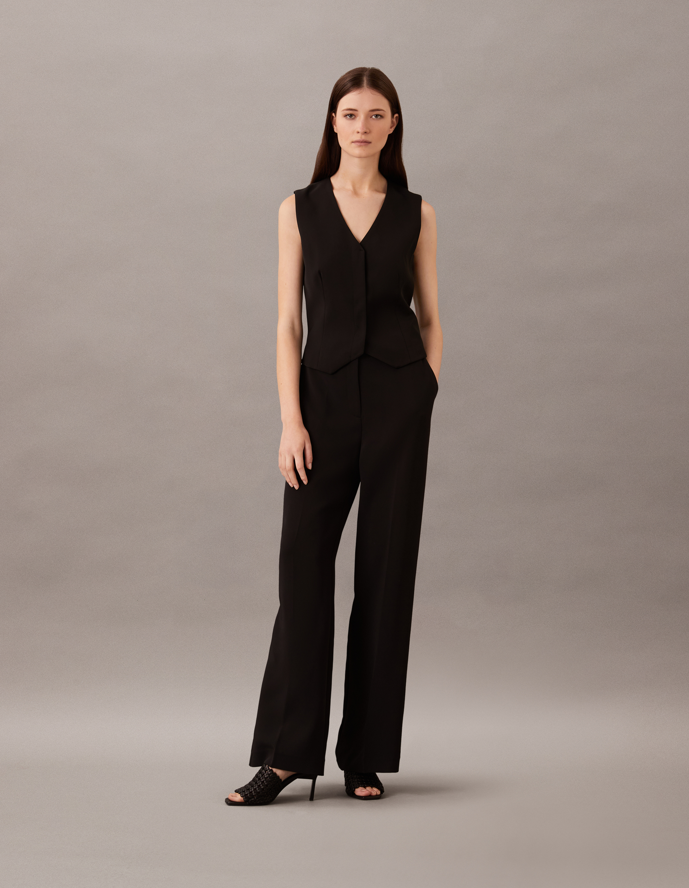 美品✨セオリー 2020AW LOFTY WOOL BOXY FIT VEST Soft Twill Tailored Vest | Calvin Klein