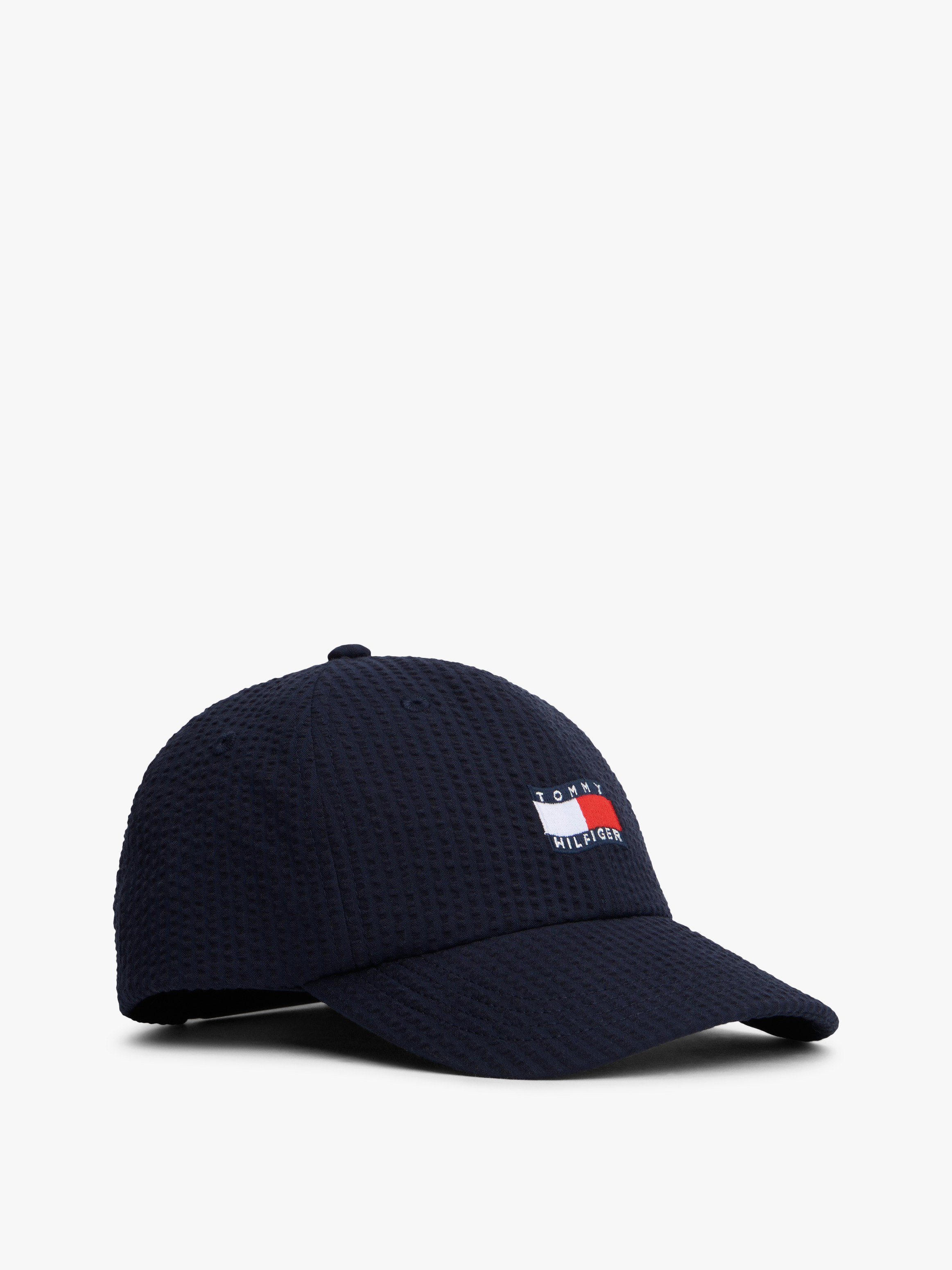 Kids Wavy Flag Seersucker Baseball Cap