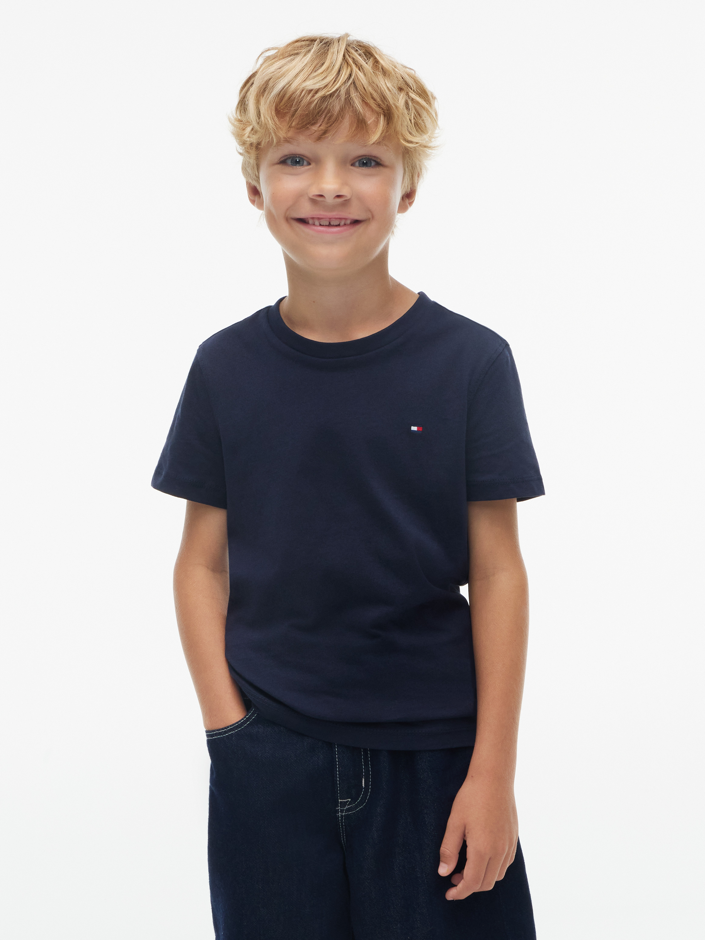 Boys 8-16 Boys Basic Crew Neck Knit