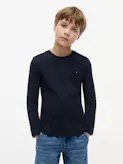 Boys 8-16 Basic Crew Knit Long Sleeve T-Shirt