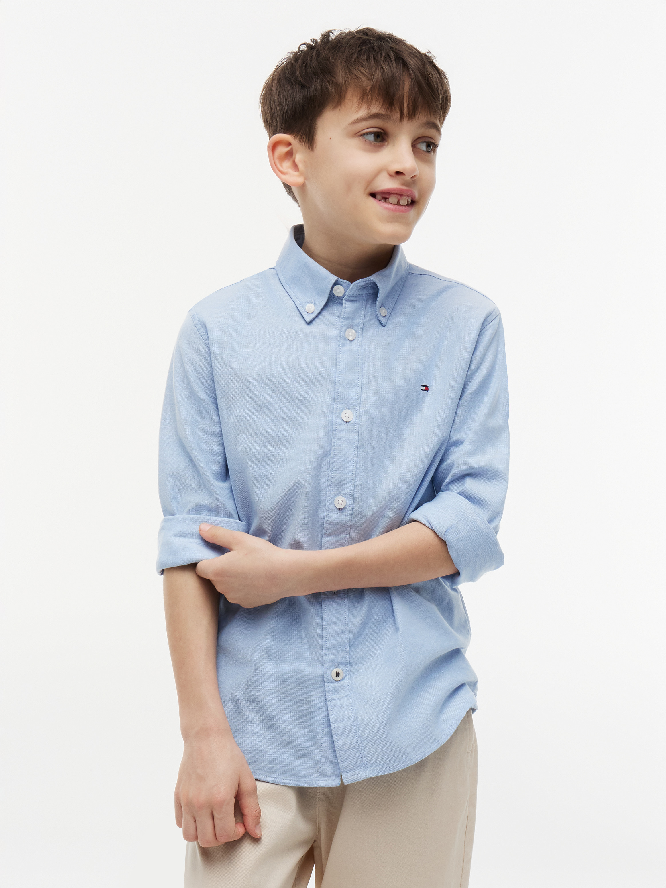 Boys 8-16 Stretch Oxford Shirt