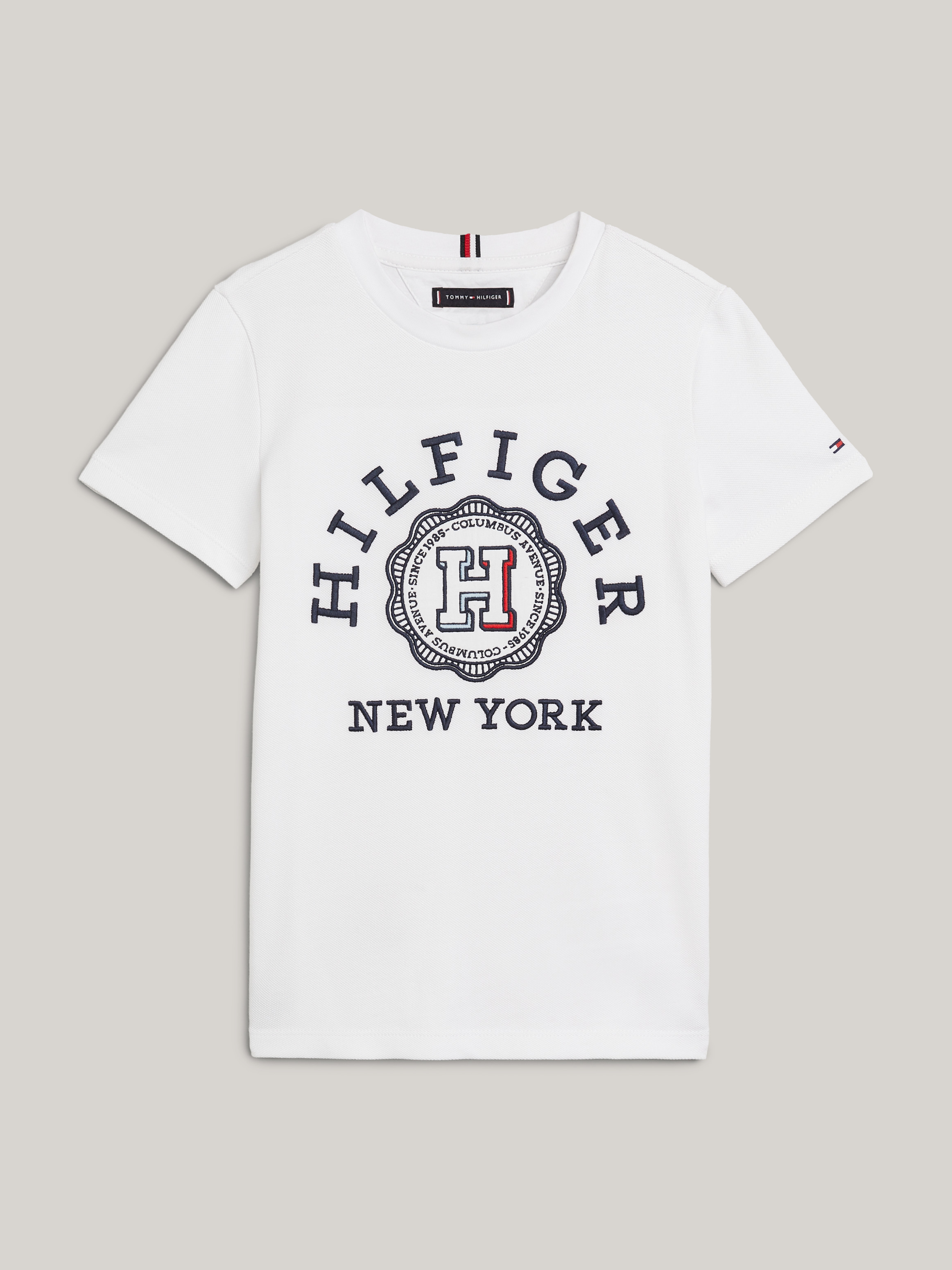 Boys 8-16 Hilfiger Monotype Archive Crest Logo Embroidery T