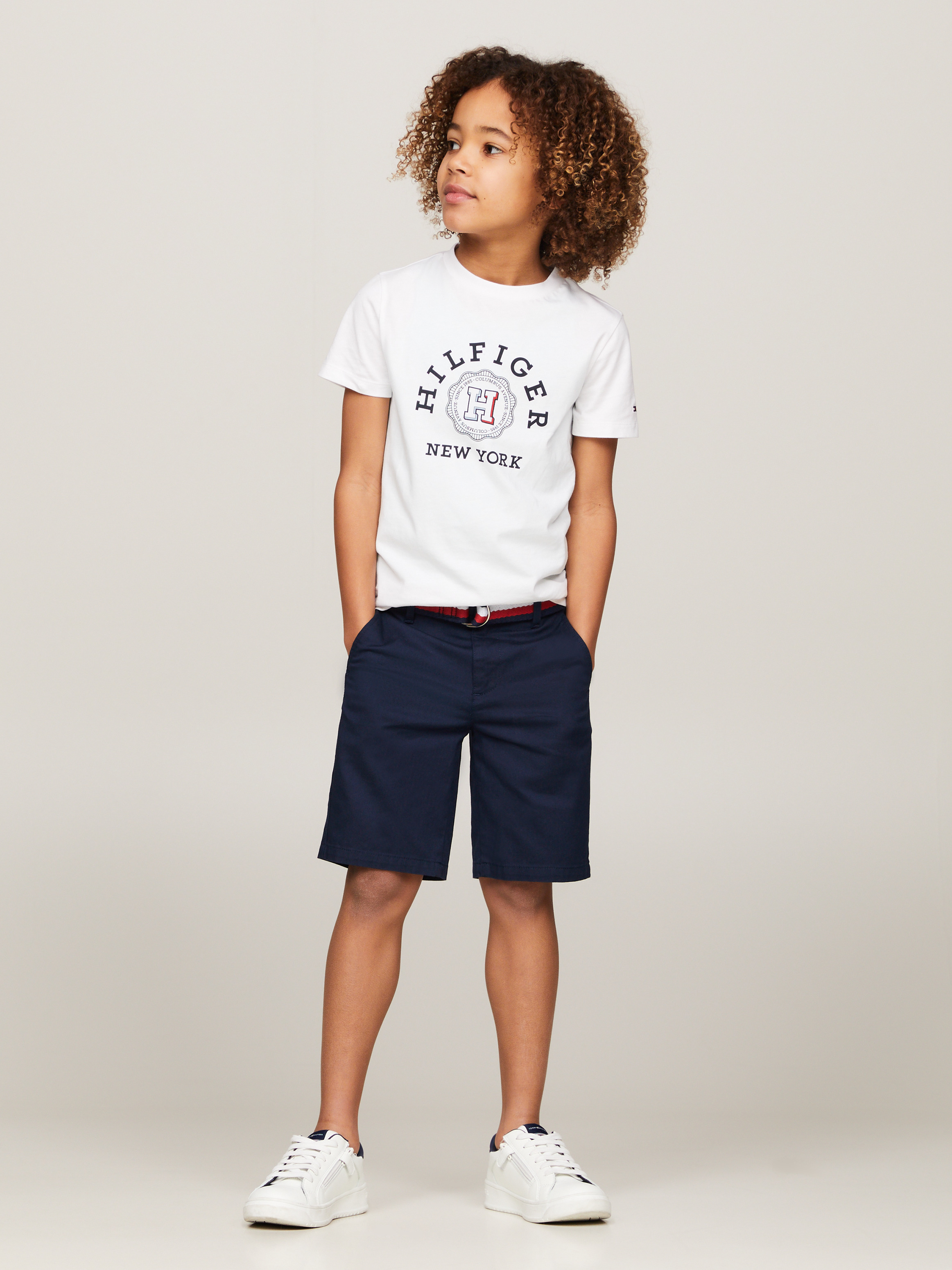 Boys 3-7 Woven Belt Chino Shorts | Shorts | Tommy Kids