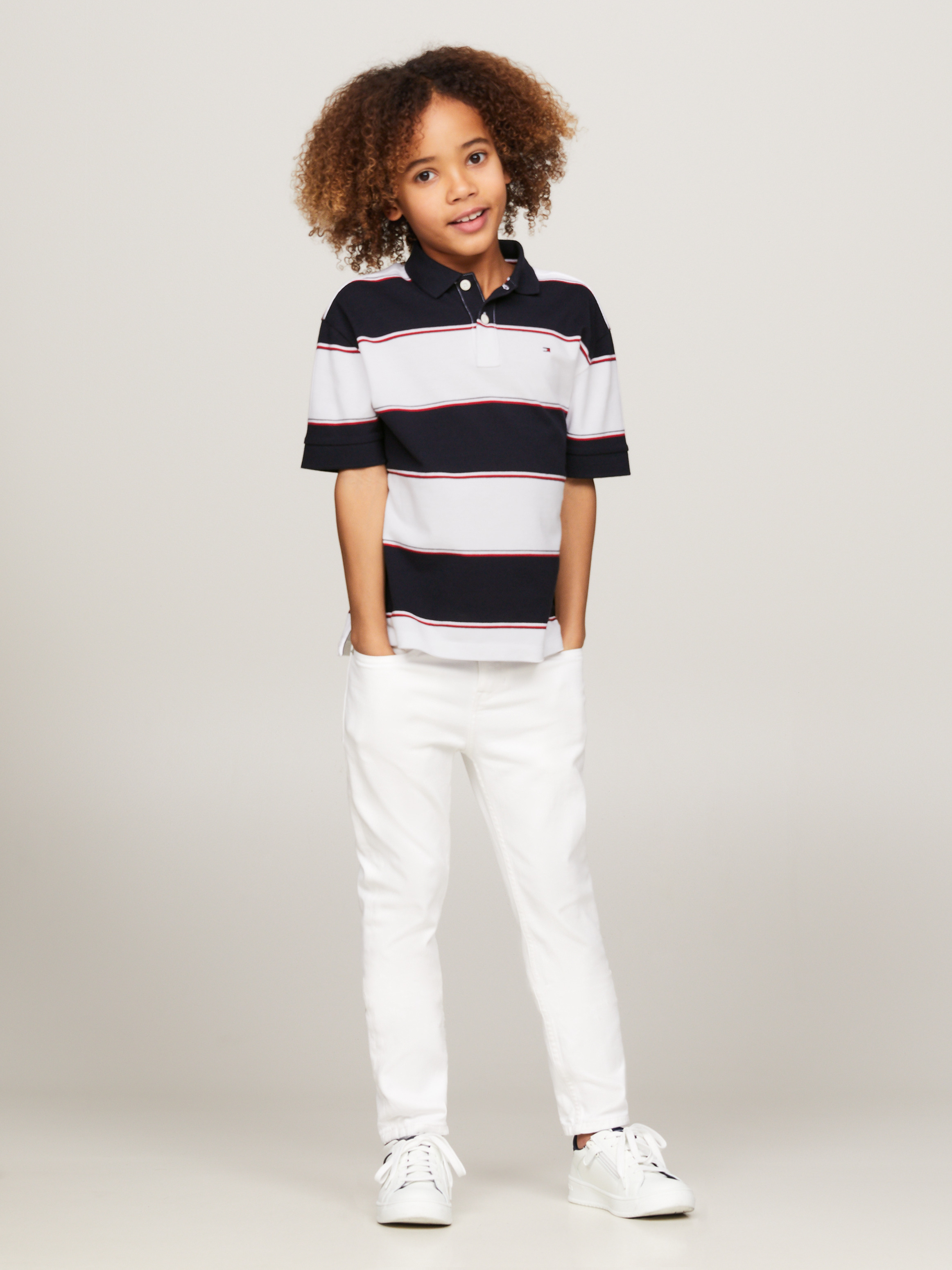 ★★ ★★ Rugby Polo Shirt T12F0TKT400MT1YBI Embroidery Oversized Rugby Polo Shirt | Sweatshirts
