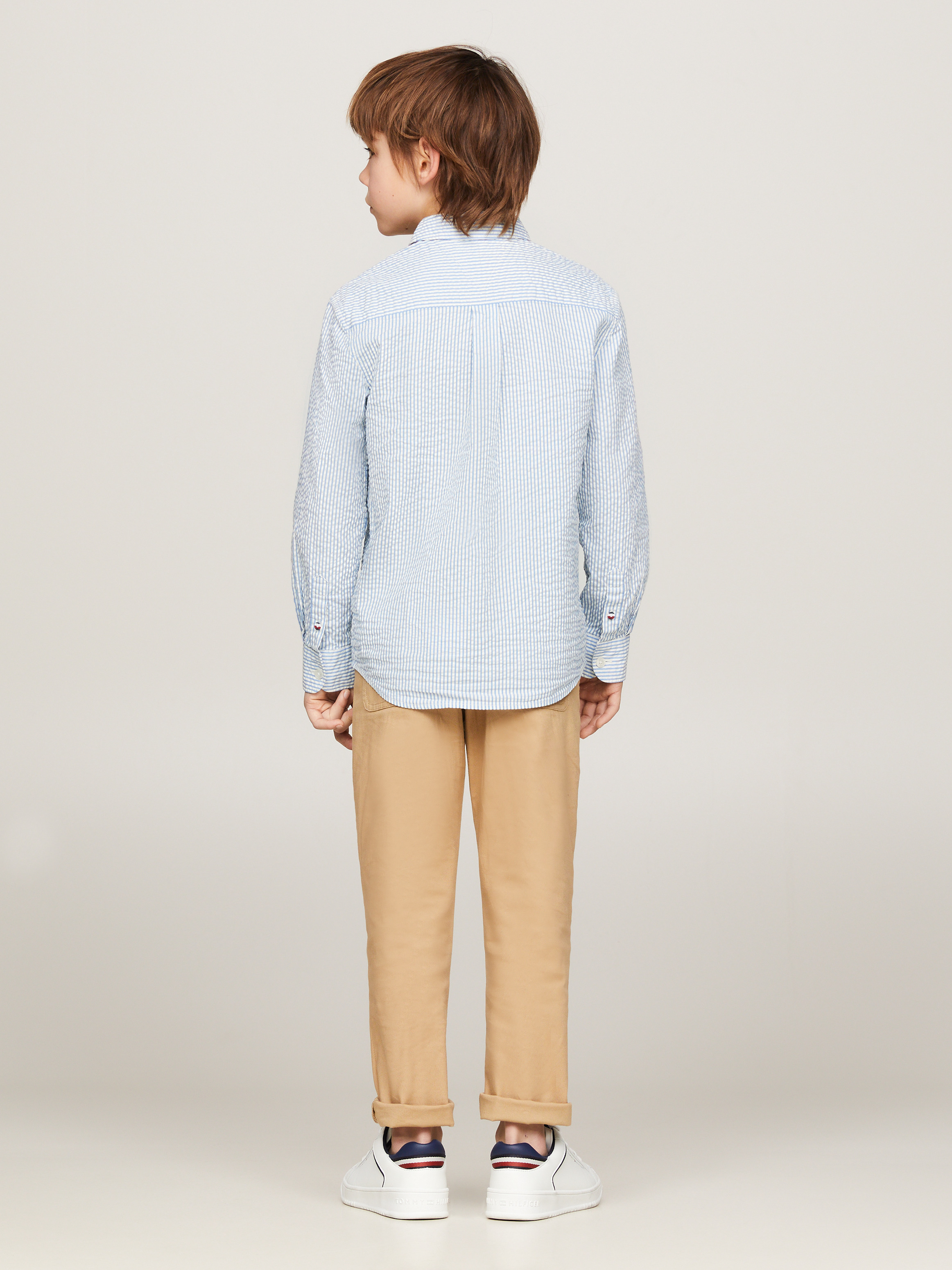 Boys 8-16 Seersucker Stripe Shirt | Shirts | Tommy Kids