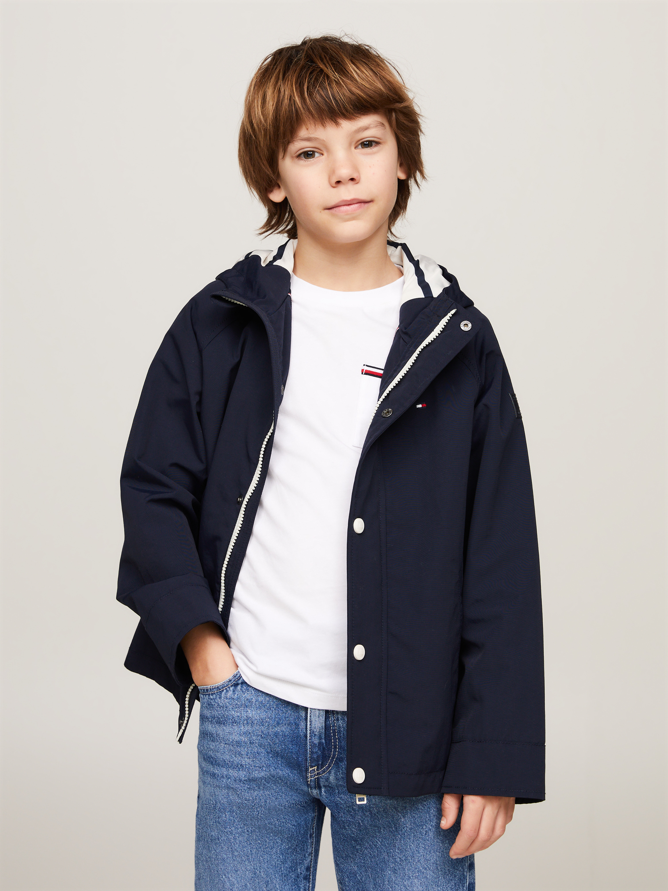 Boys 8 16 Lightweight Hooded Parka Coats Jackets Tommy Kids