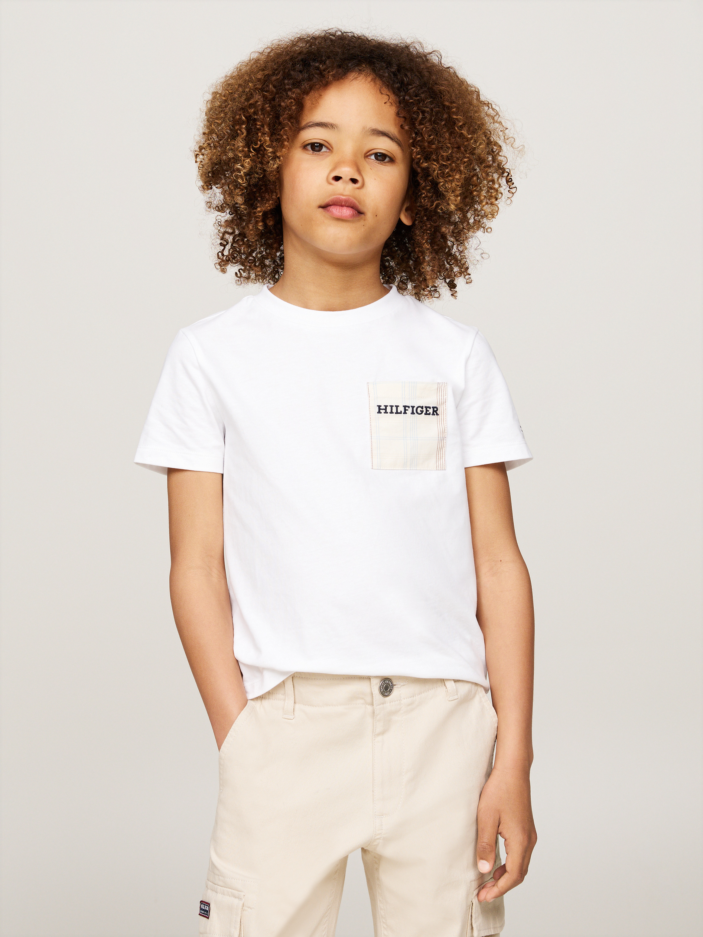 Boys 8-16 Check Pocket Logo T-Shirt | T-Shirts & Polos