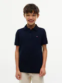 Boys 8-16 Essential Flag Embroidery Regular Fit Polo