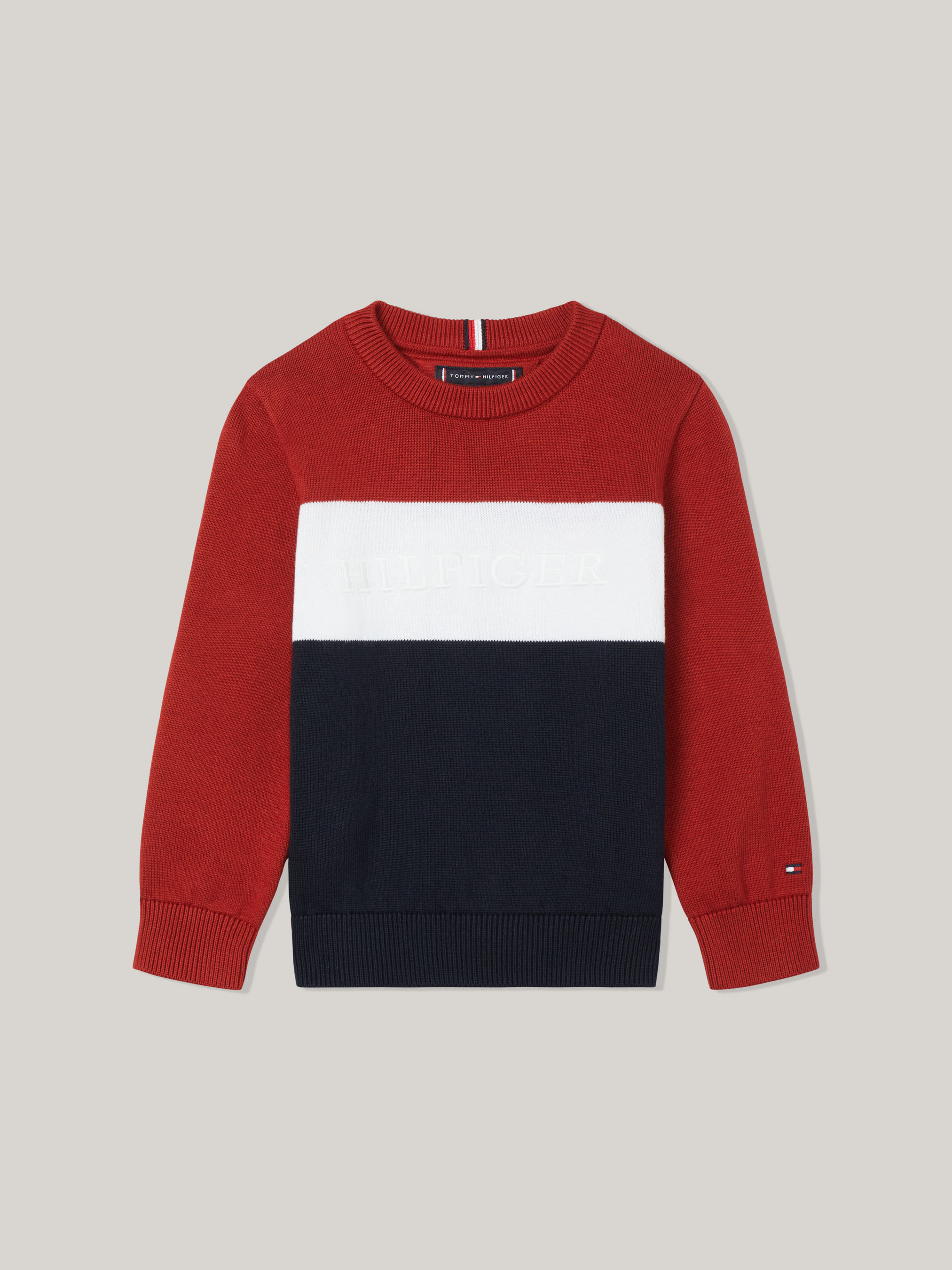 Tommy hilfiger block sweater sales