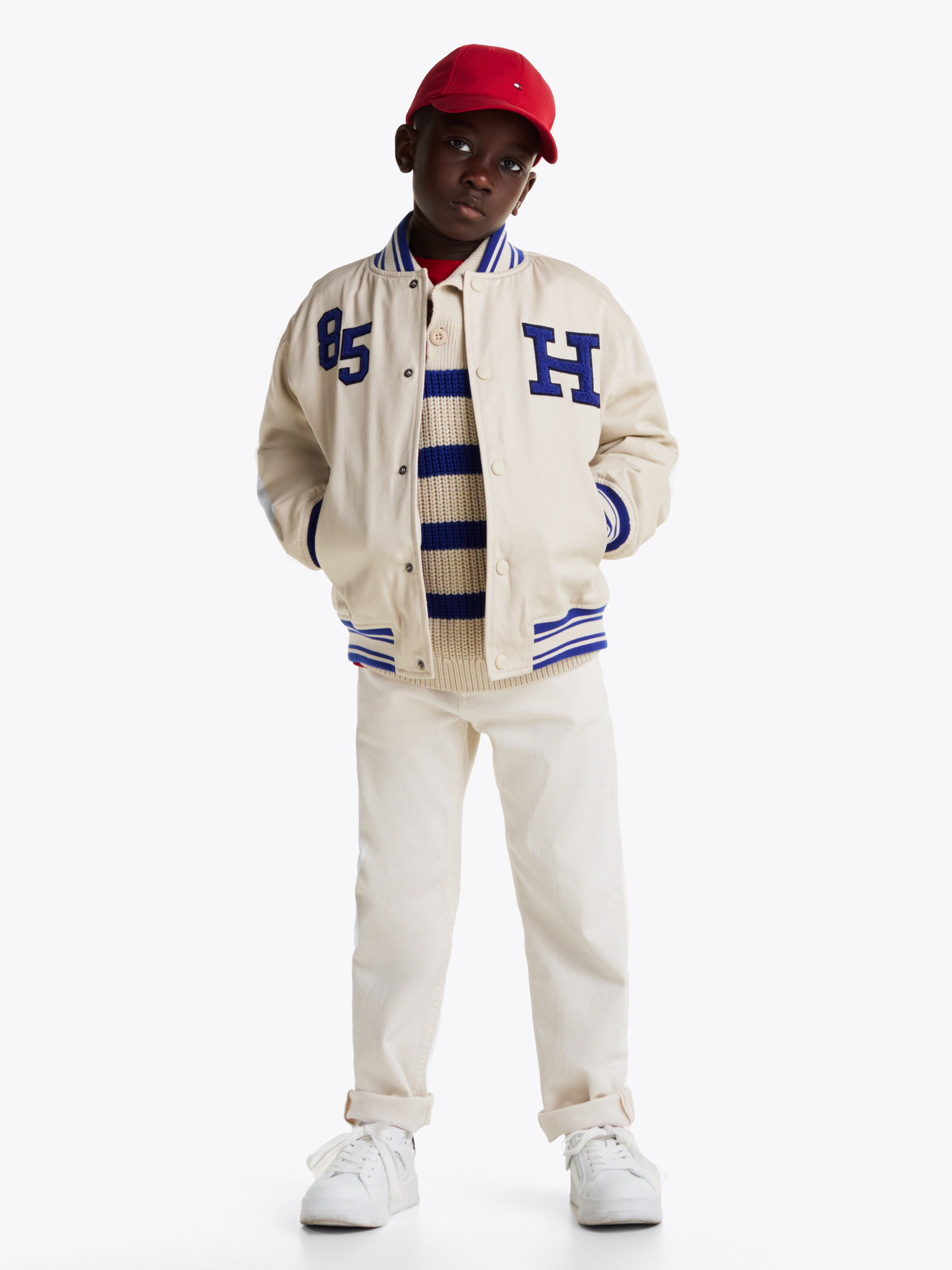 Boys 8-16 Varsity Twill Bomber Jacket | Coats & Jackets | Tommy Kids