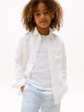 Boys 8-16 Regular Fit Linen Blend Shirt