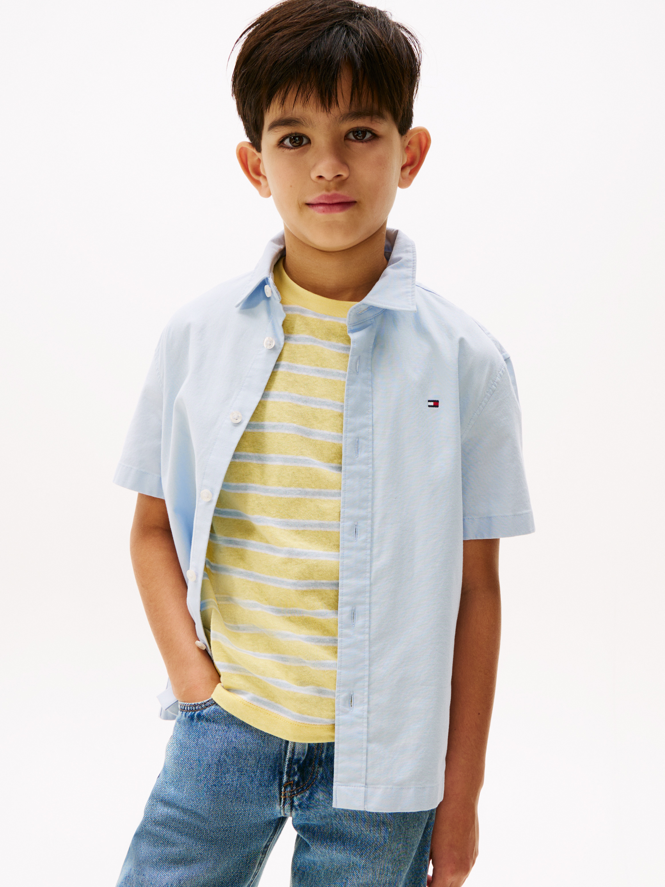 Boys 3-7 Short Sleeve Oxford Shirt