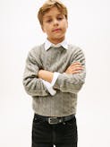 Boys 8-16 Cotton Cable Sweater