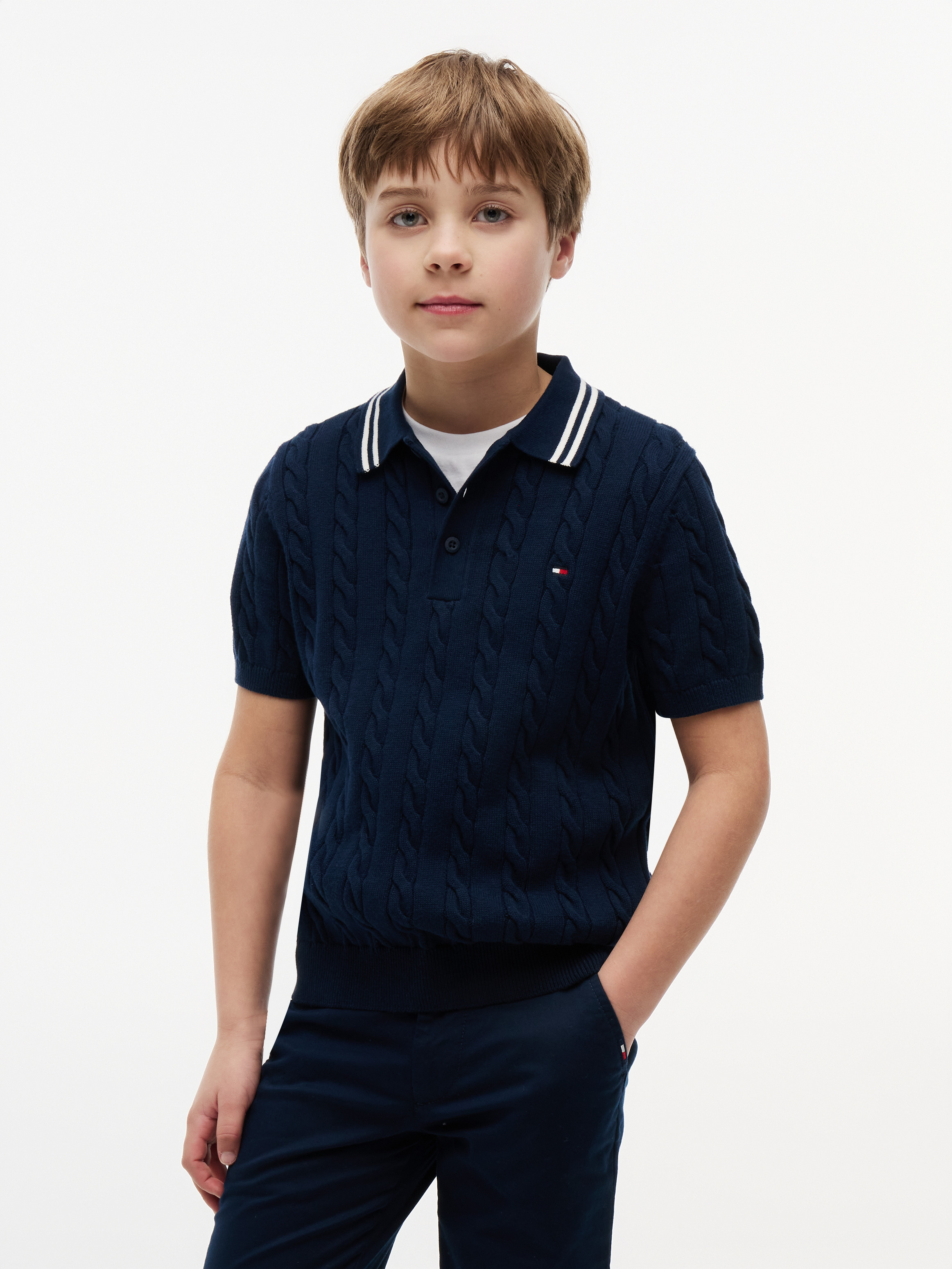 Boys 8-16 Short Sleeve Polo Jumper