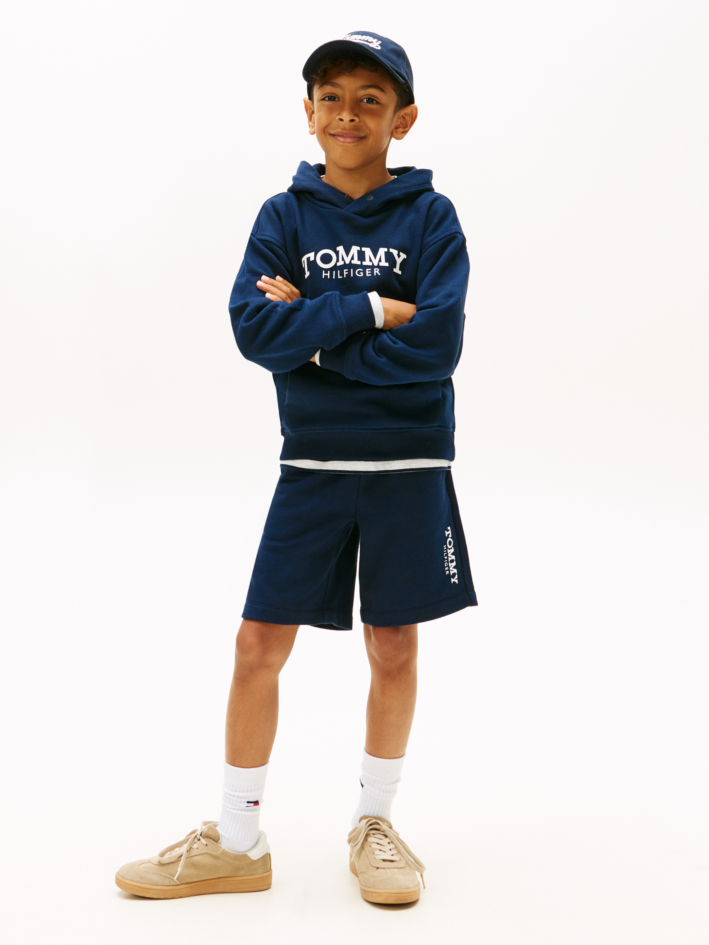 Boys 8-16 Monotype Printed Sweatshorts