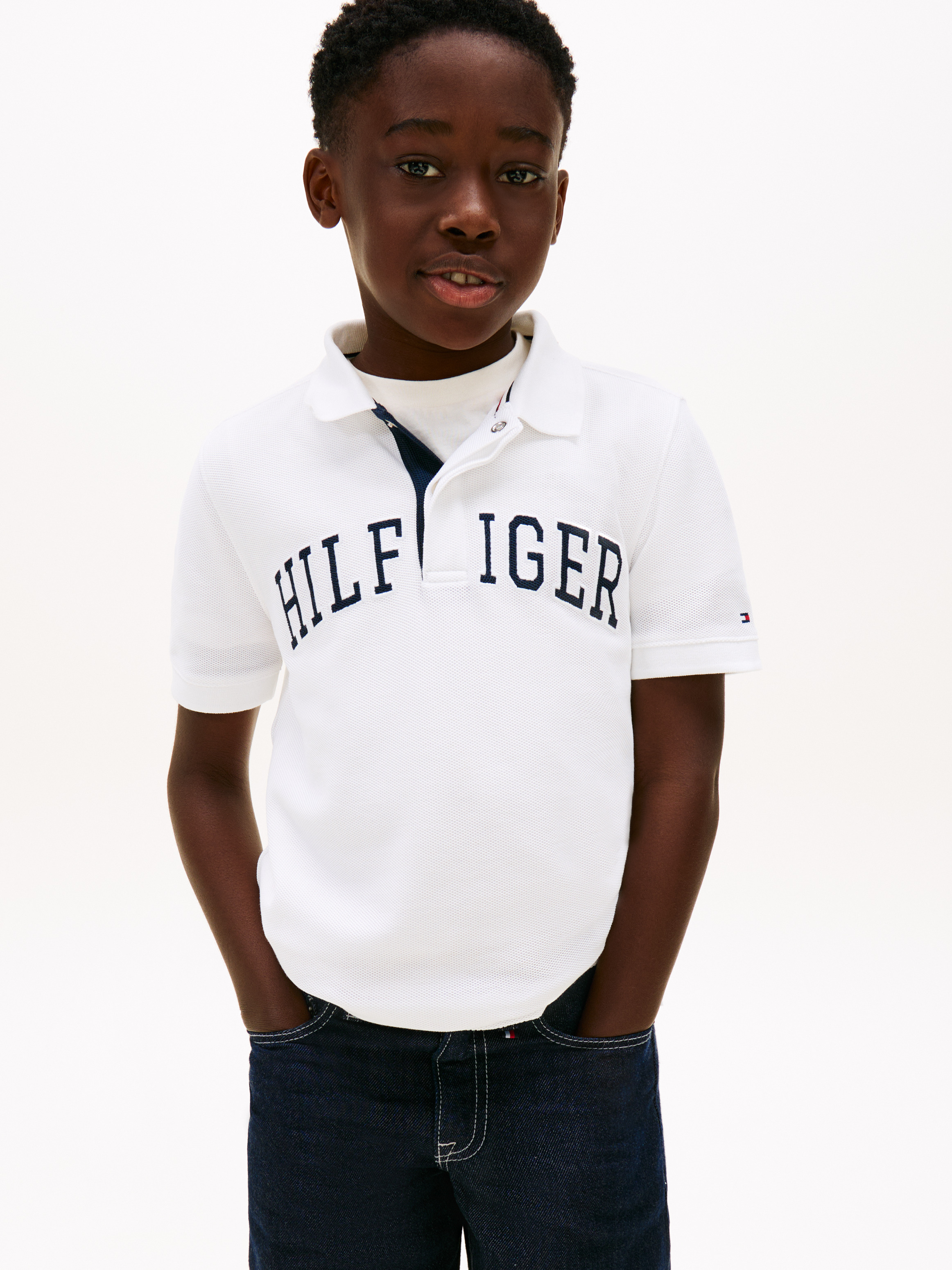 Boys 8-16 Regular Fit Textured Polo Shirt