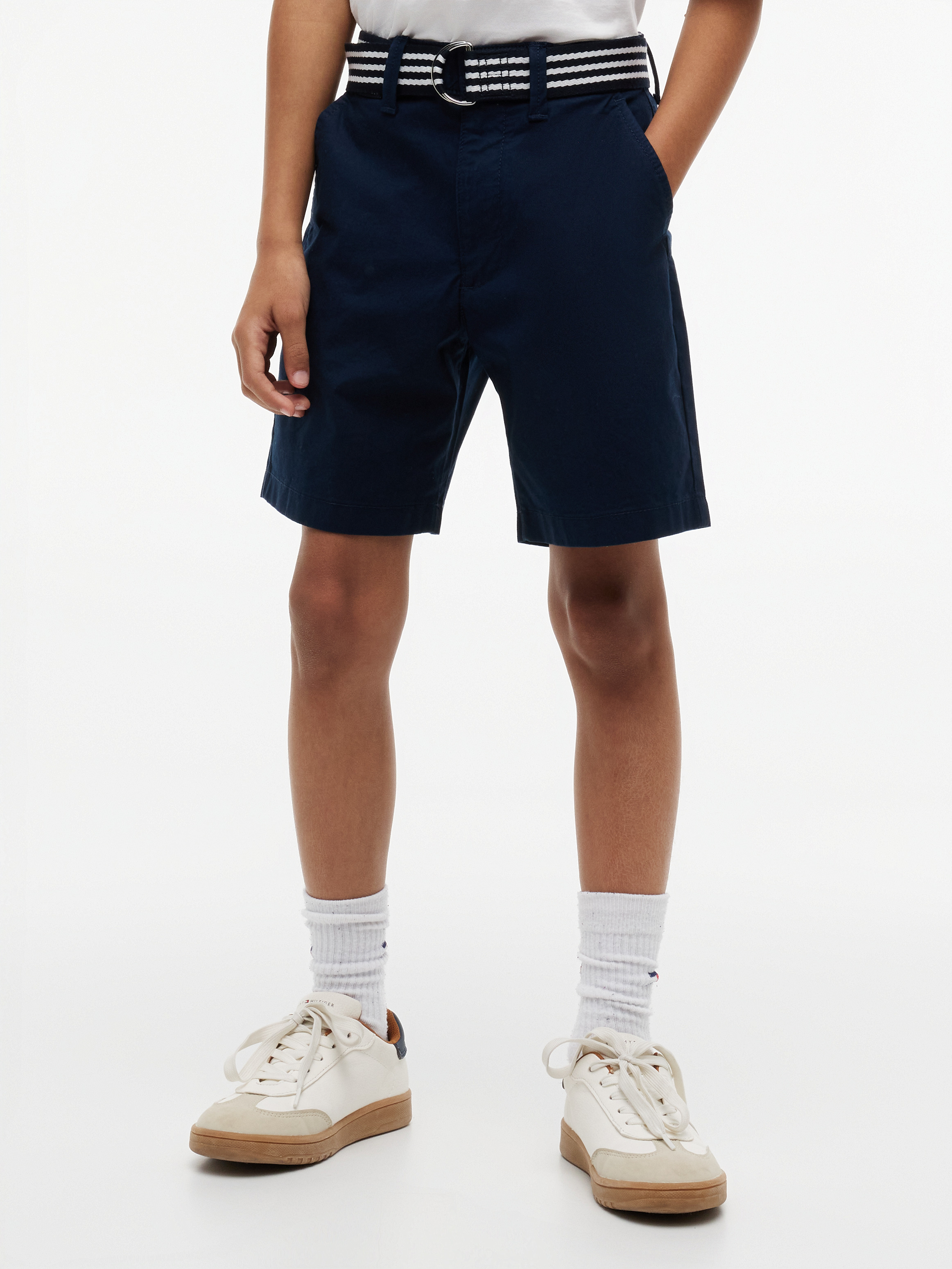 Boys 8-16 Essential Signature Belt Loose Chino Shorts