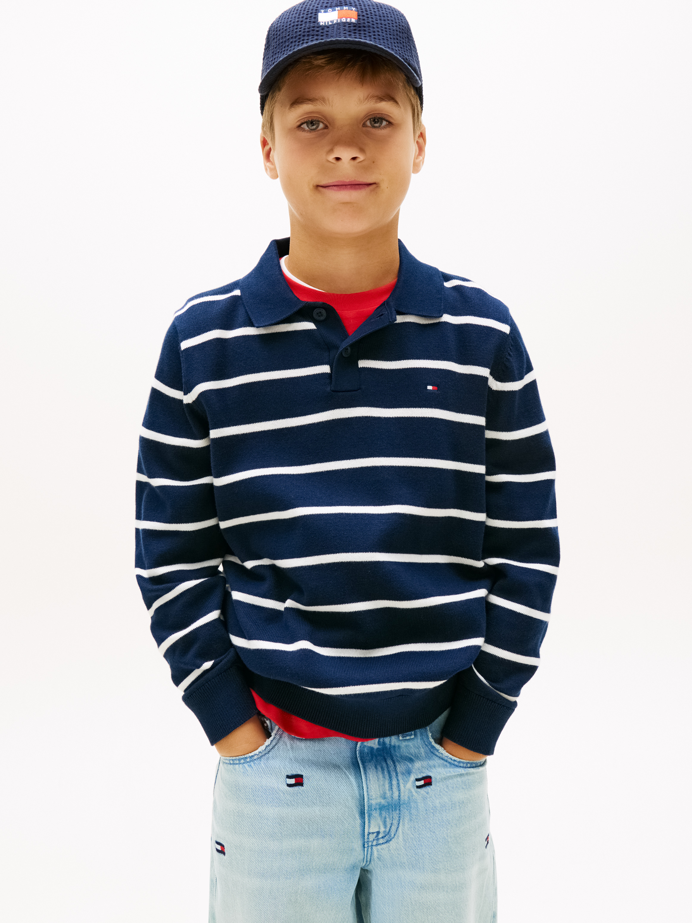Boys 8-16 Essential Polo Collar Jumper