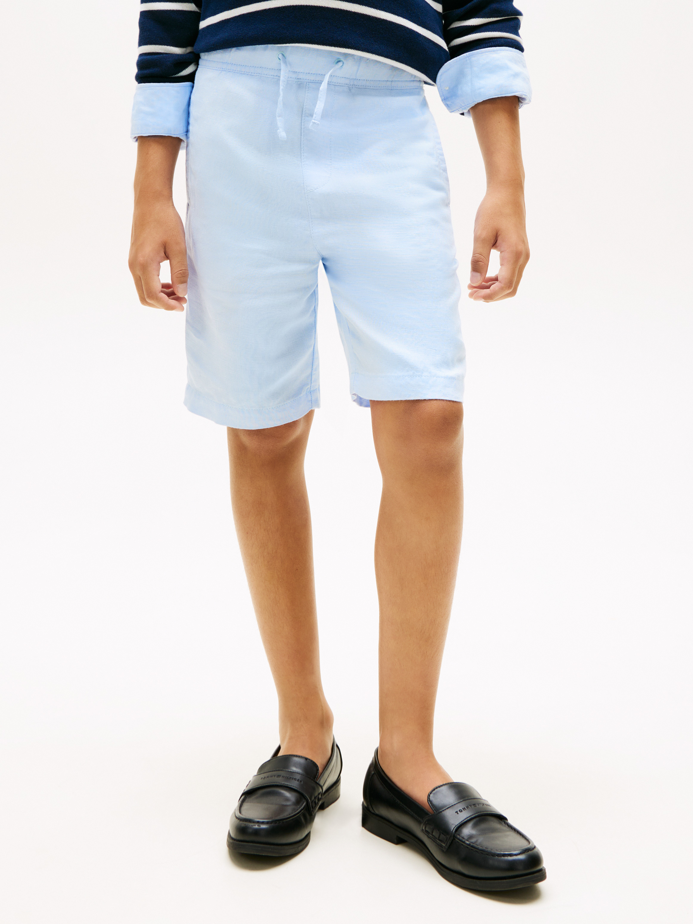 Boys 8-16 Linen Blend Relaxed Shorts
