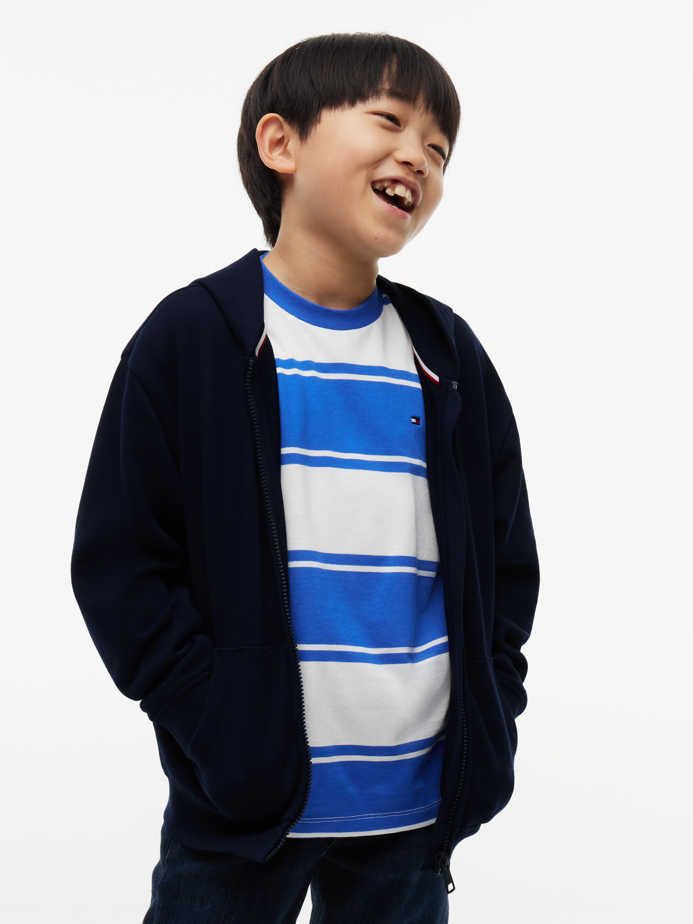 Boys 8-16 Varsity Logo Applique Zip-Thru Hoody