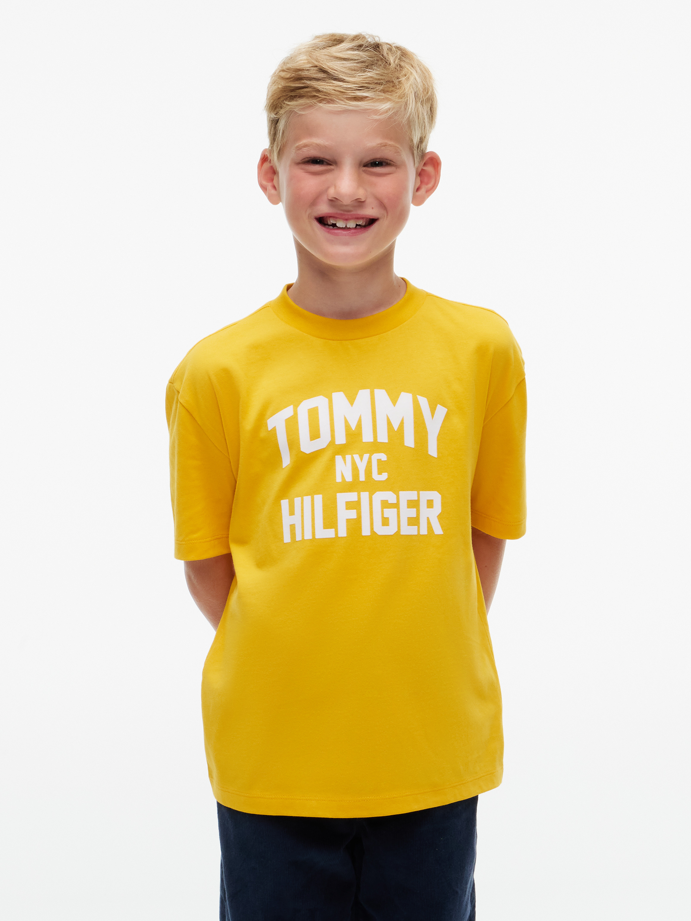 Boys 8-16 Logo Jersey Crew Neck T-Shirt